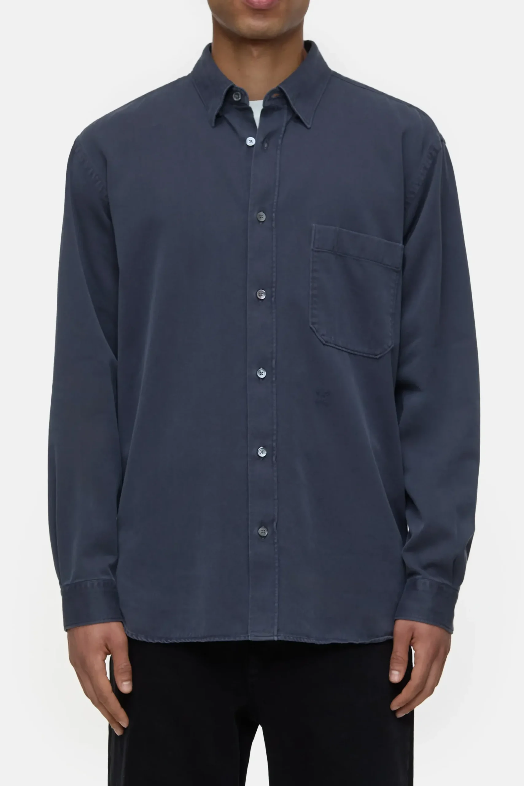 Closed Hemden*Army-Hemd aus Baumwolle Smokeyblue