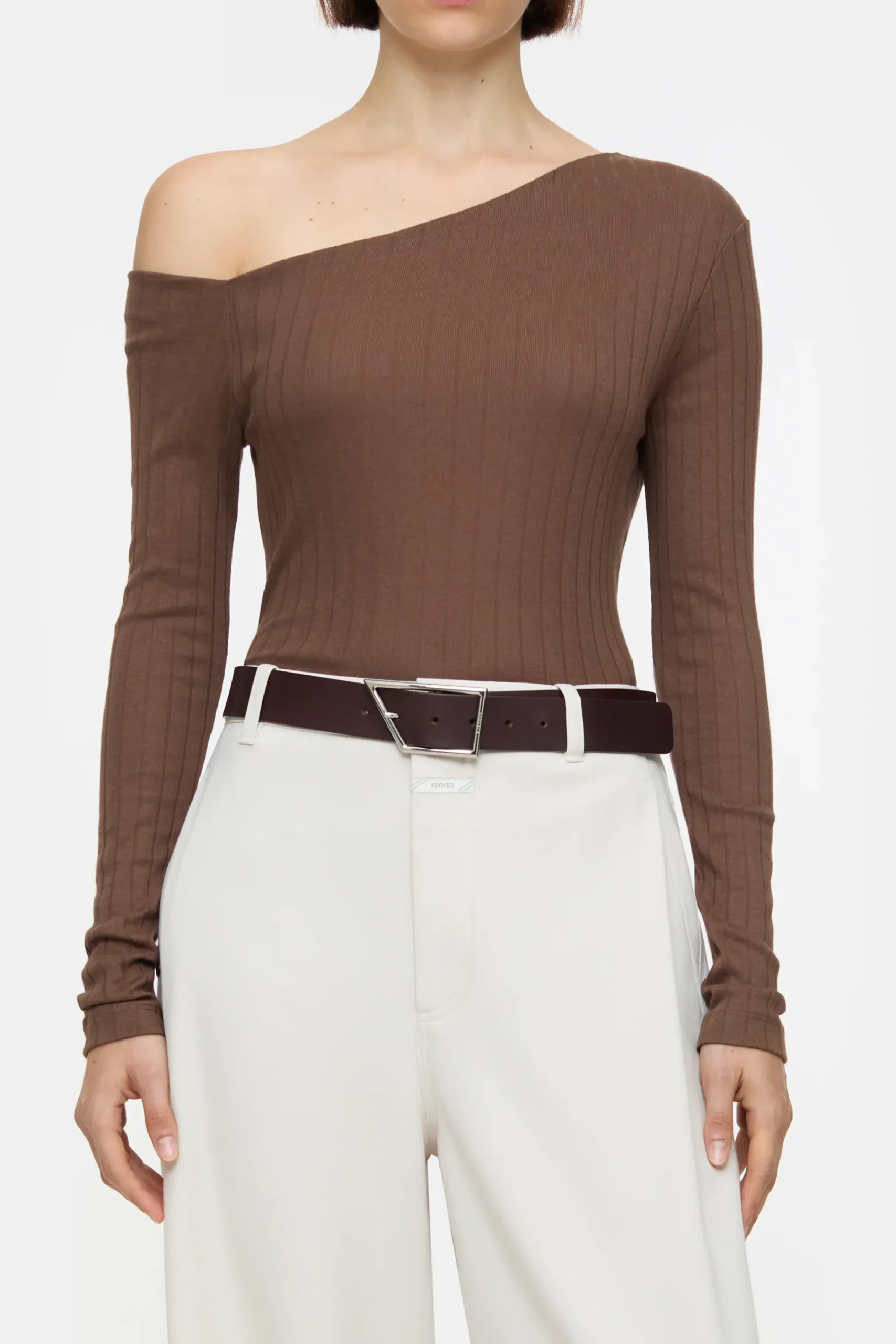 Closed T-shirts*Asymmetrisches Shirt Cacaobrown