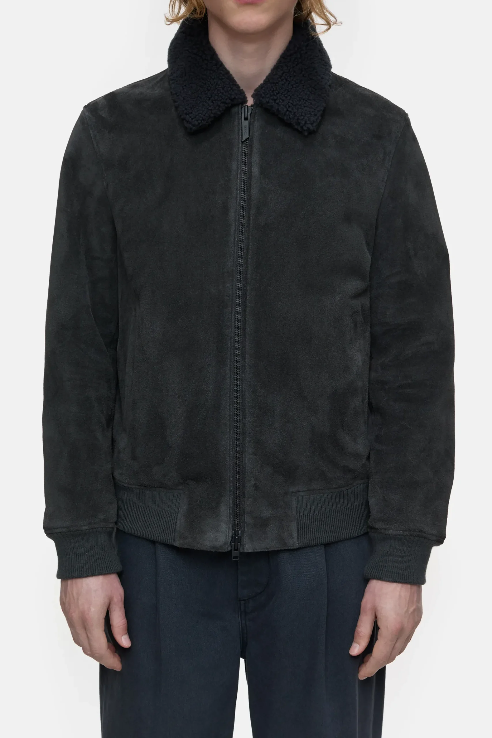 Closed Jacken & Mäntel*Blouson aus Veloursleder Shadowblue