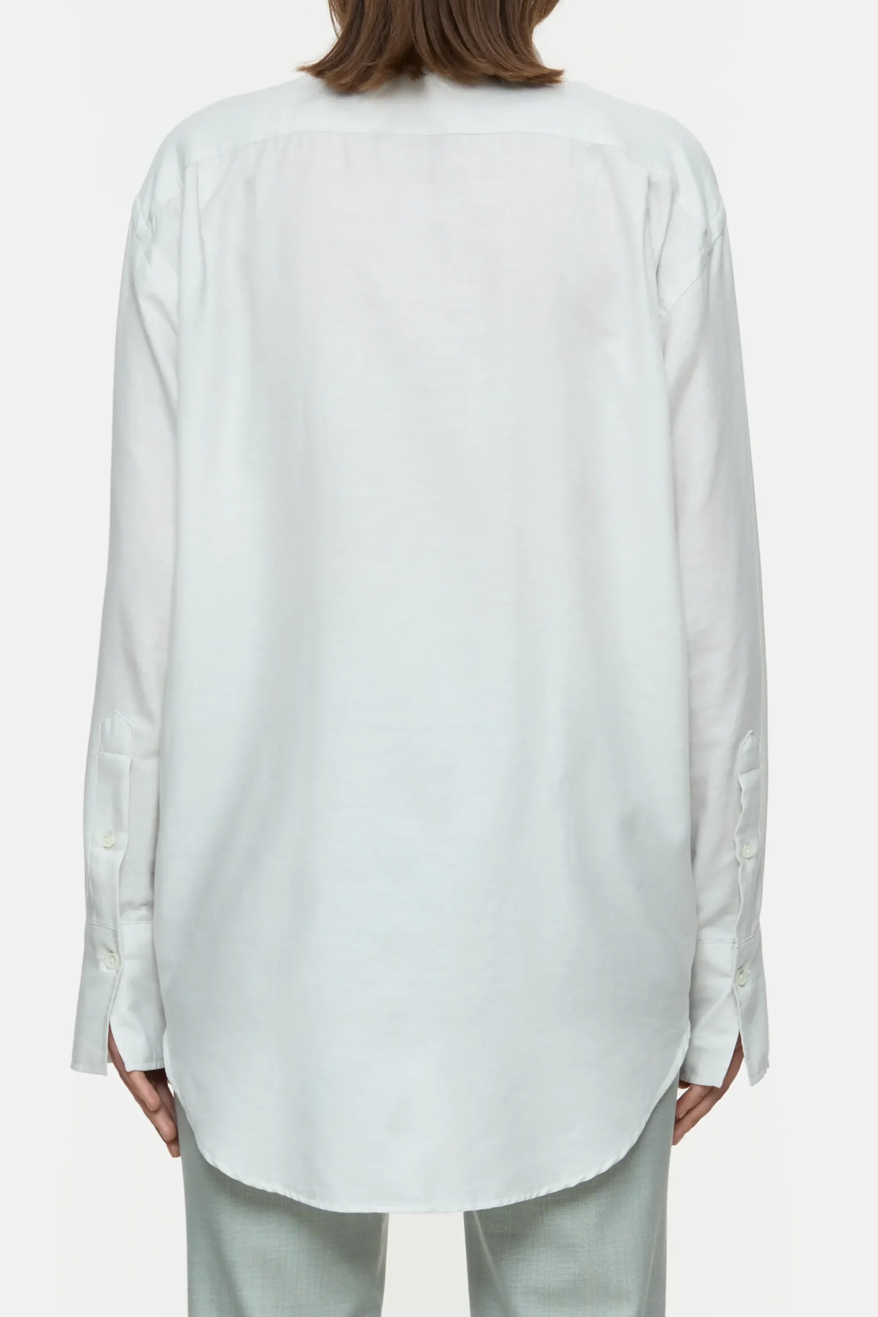 Closed Shirts & Blusen*Bluse aus Baumwoll-Kaschmir-Mix Shortbreadbeige