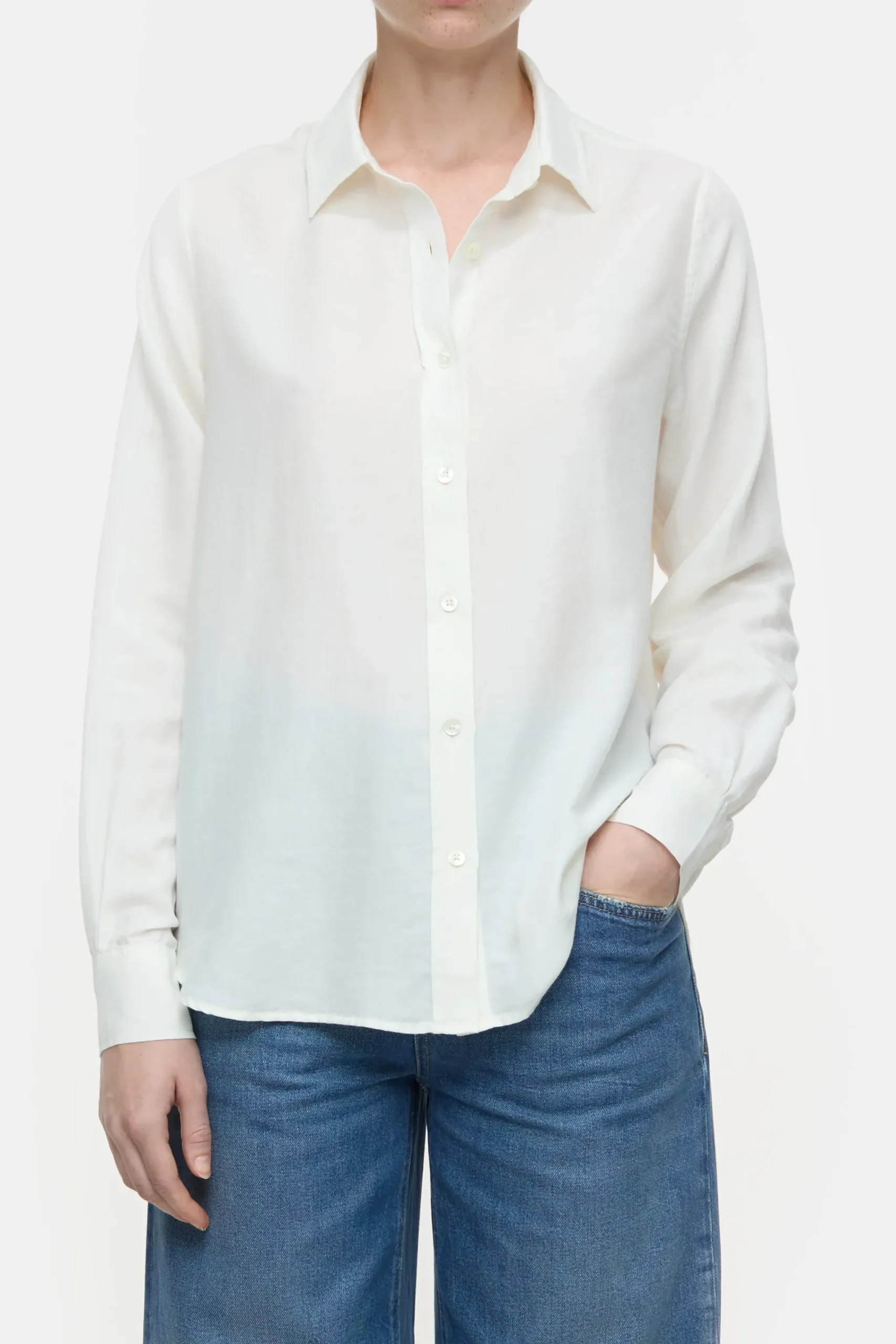 Closed Shirts & Blusen*Bluse aus Baumwoll-Mix Ivory
