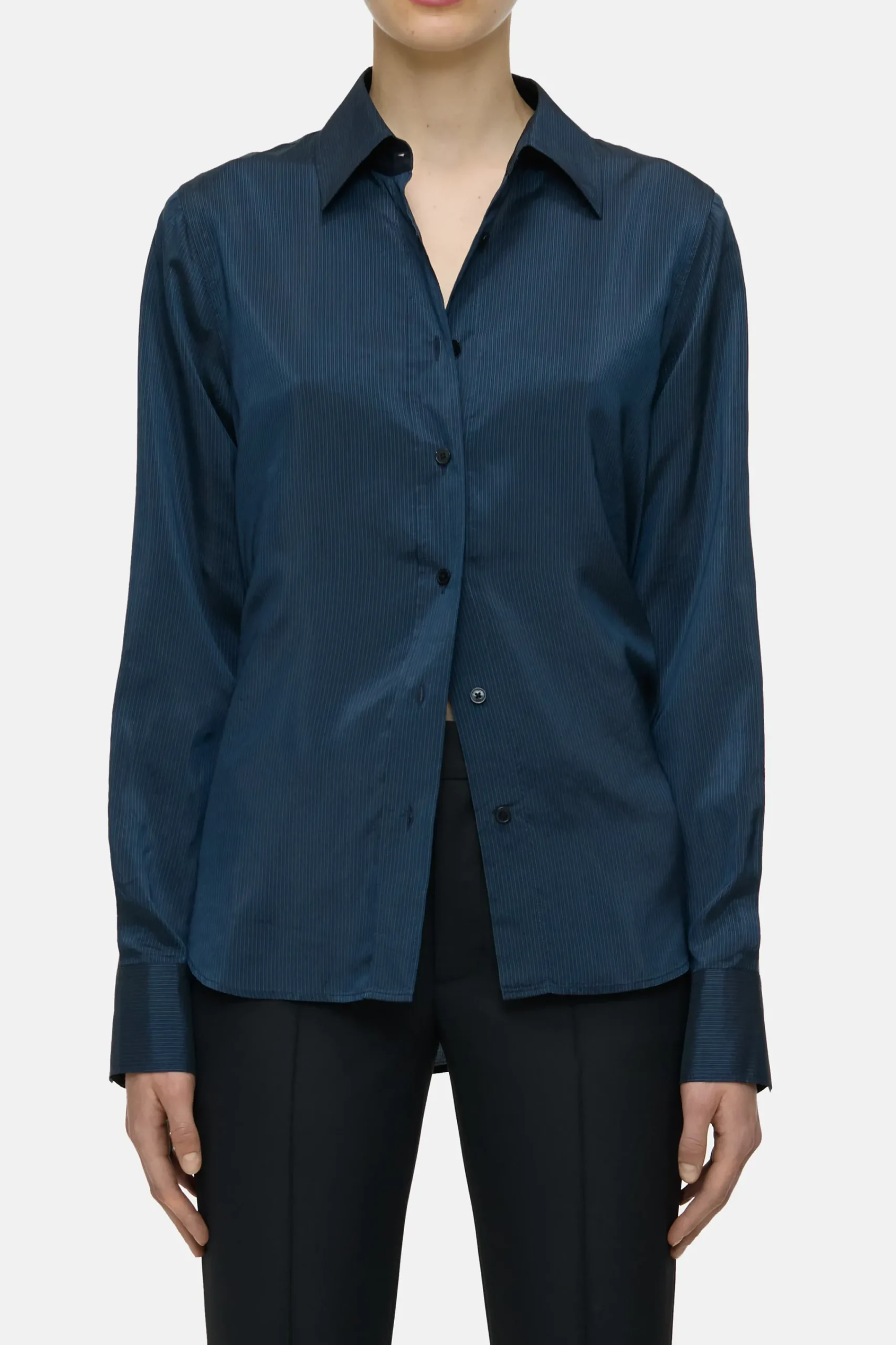 Closed Shirts & Blusen*Bluse aus Cupro Spaceblue