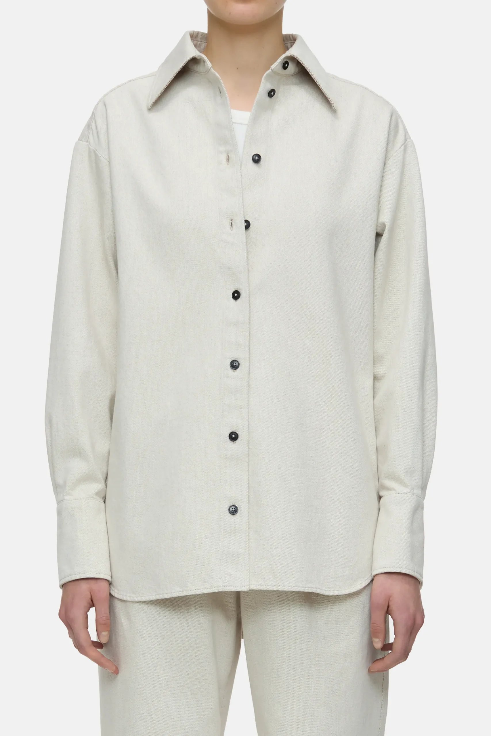 Closed Shirts & Blusen*Bluse aus Denim creme