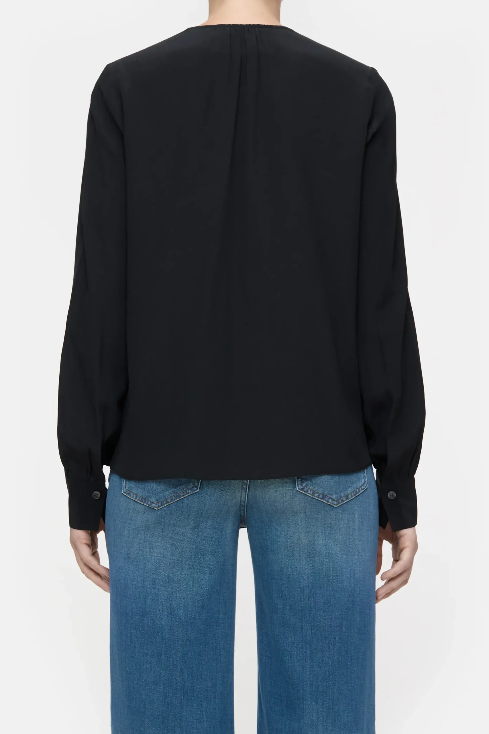 Closed Shirts & Blusen*Bluse aus Seide Black