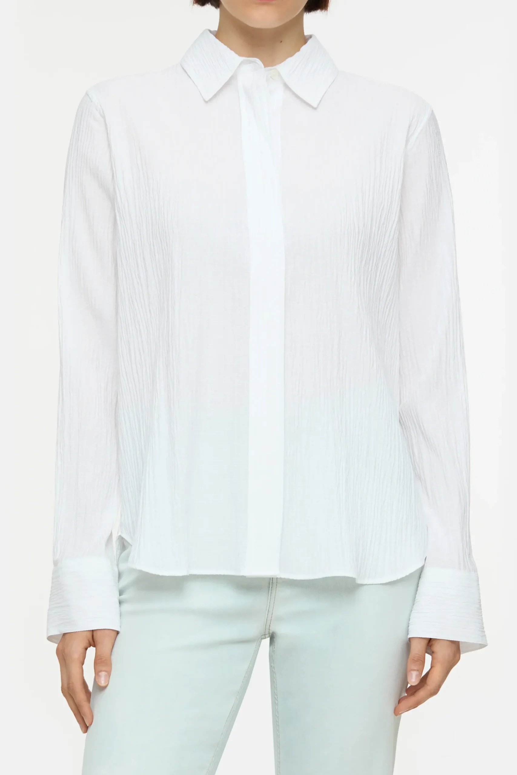 Closed Shirts & Blusen*Bluse aus strukturiertem Viskose-Mix Ivory