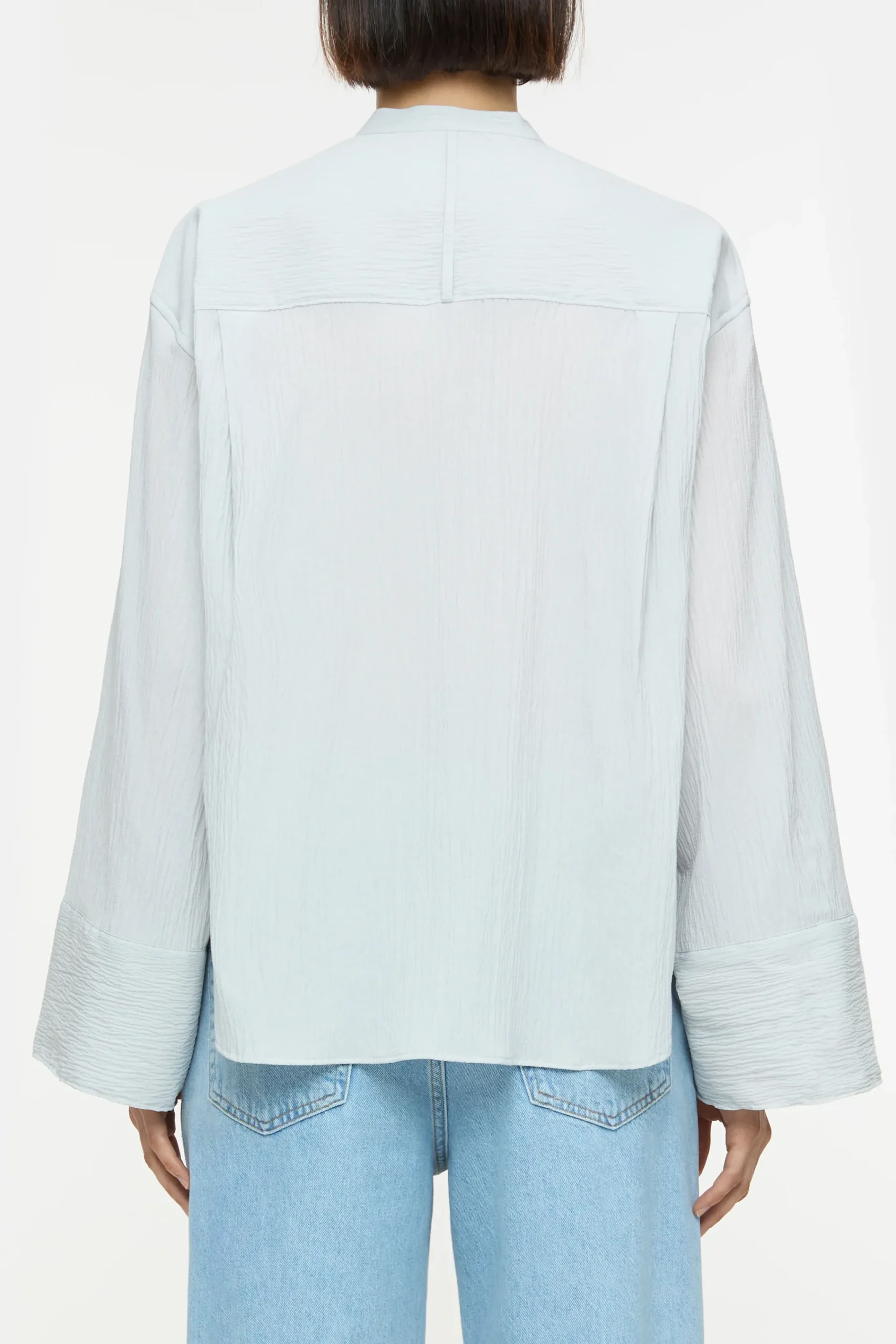 Closed Shirts & Blusen*Bluse aus strukturiertem Viskose-Mix Softgrey