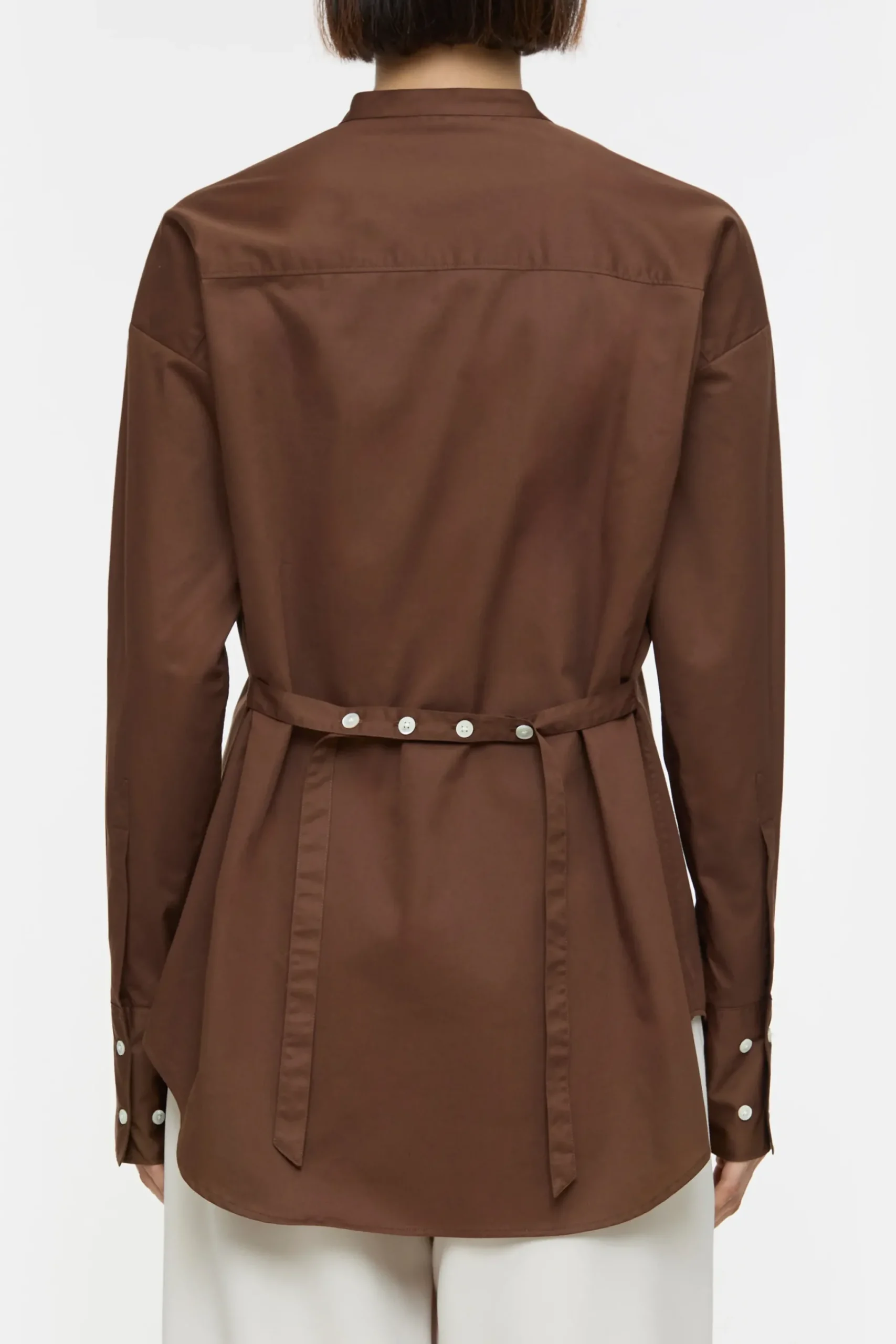 Closed Shirts & Blusen*Bluse mit Gürtel Cacaobrown