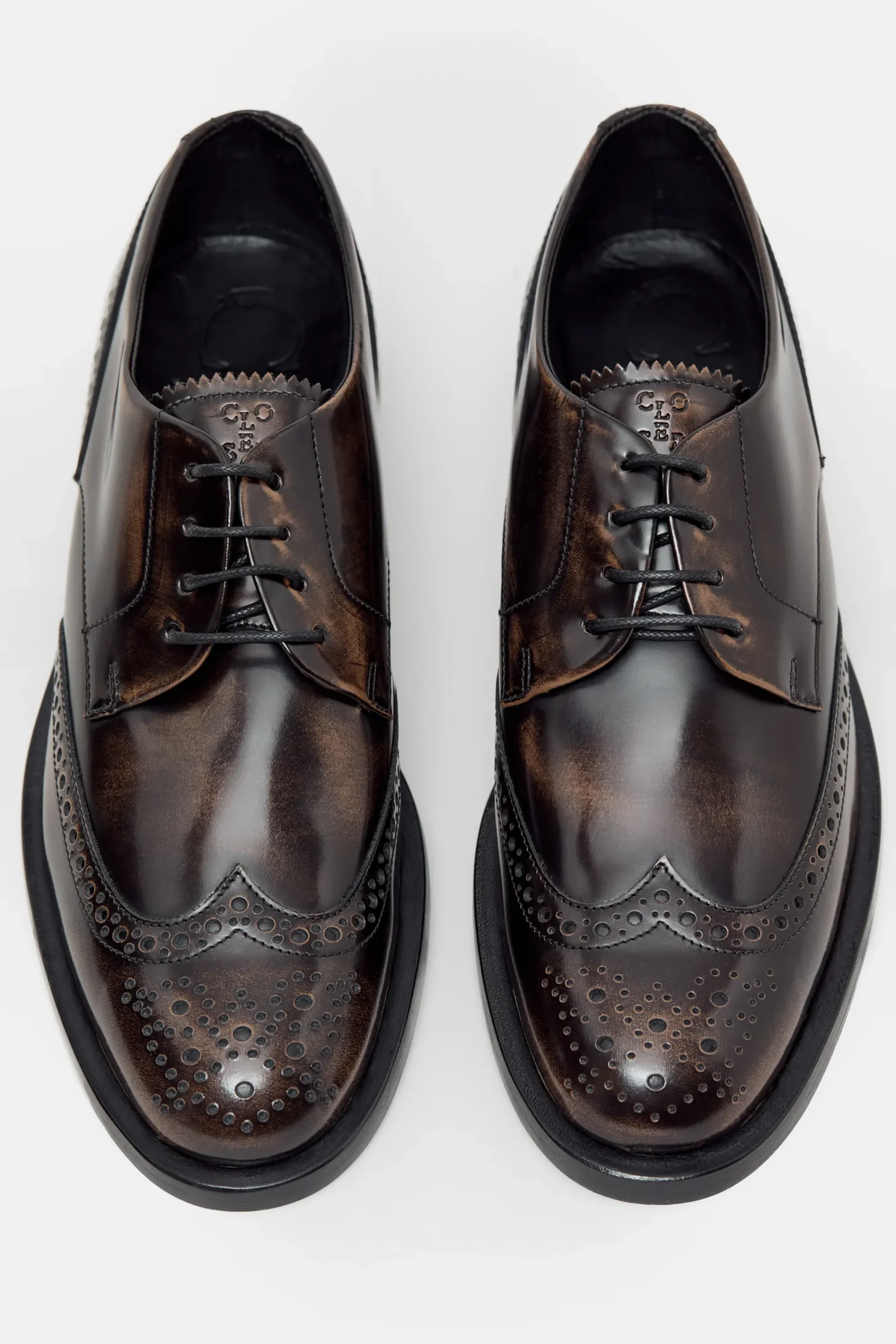 Closed Lederschuhe*Brogues Irishcoffee