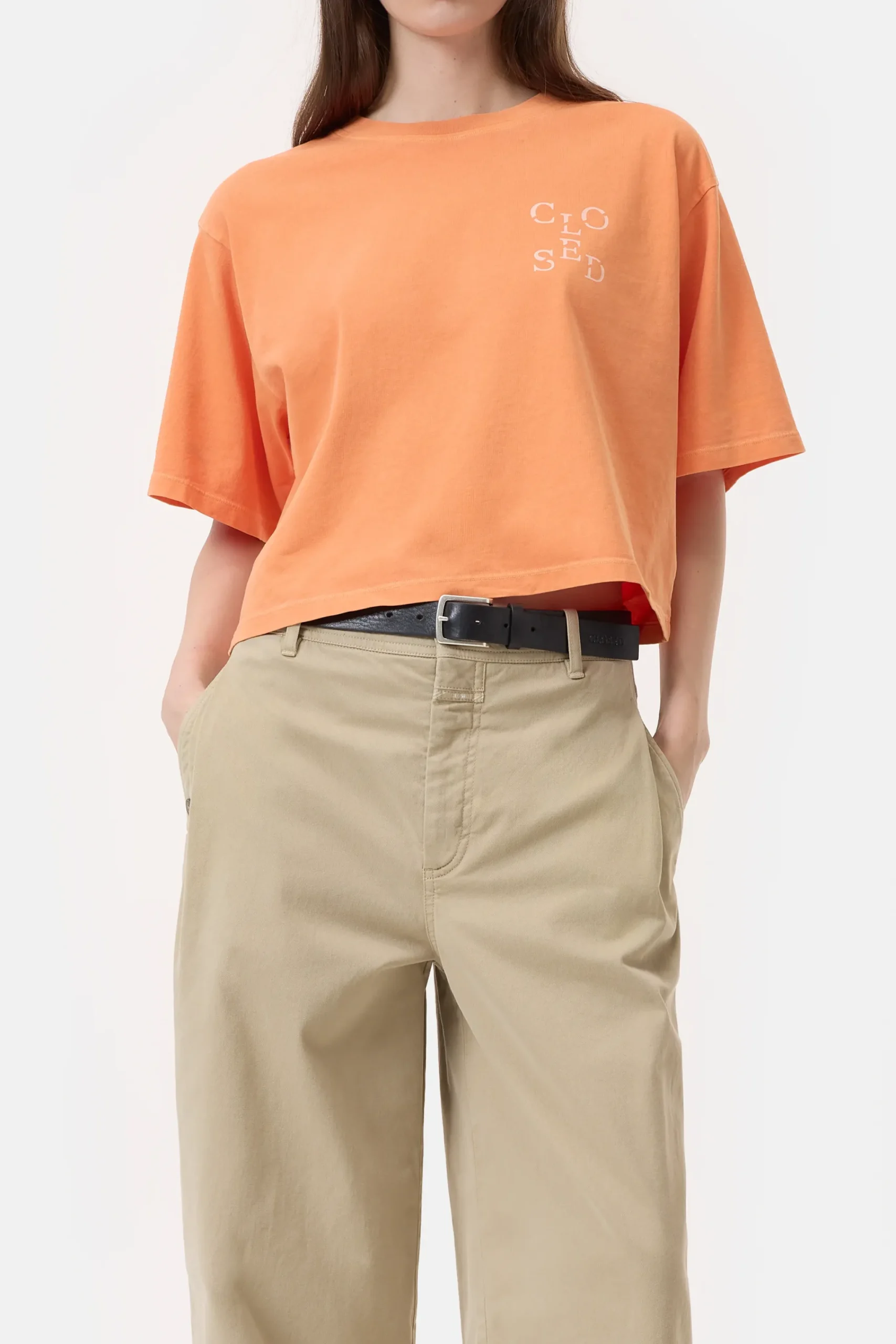 Closed T-shirts*Cropped T-Shirt Pumpkinorange