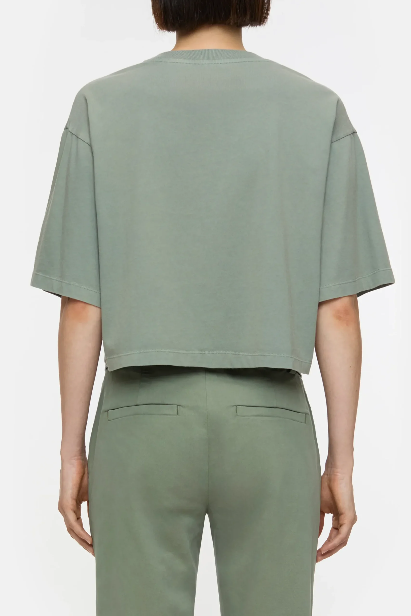 Closed T-shirts*Cropped T-Shirt Fadedgreen