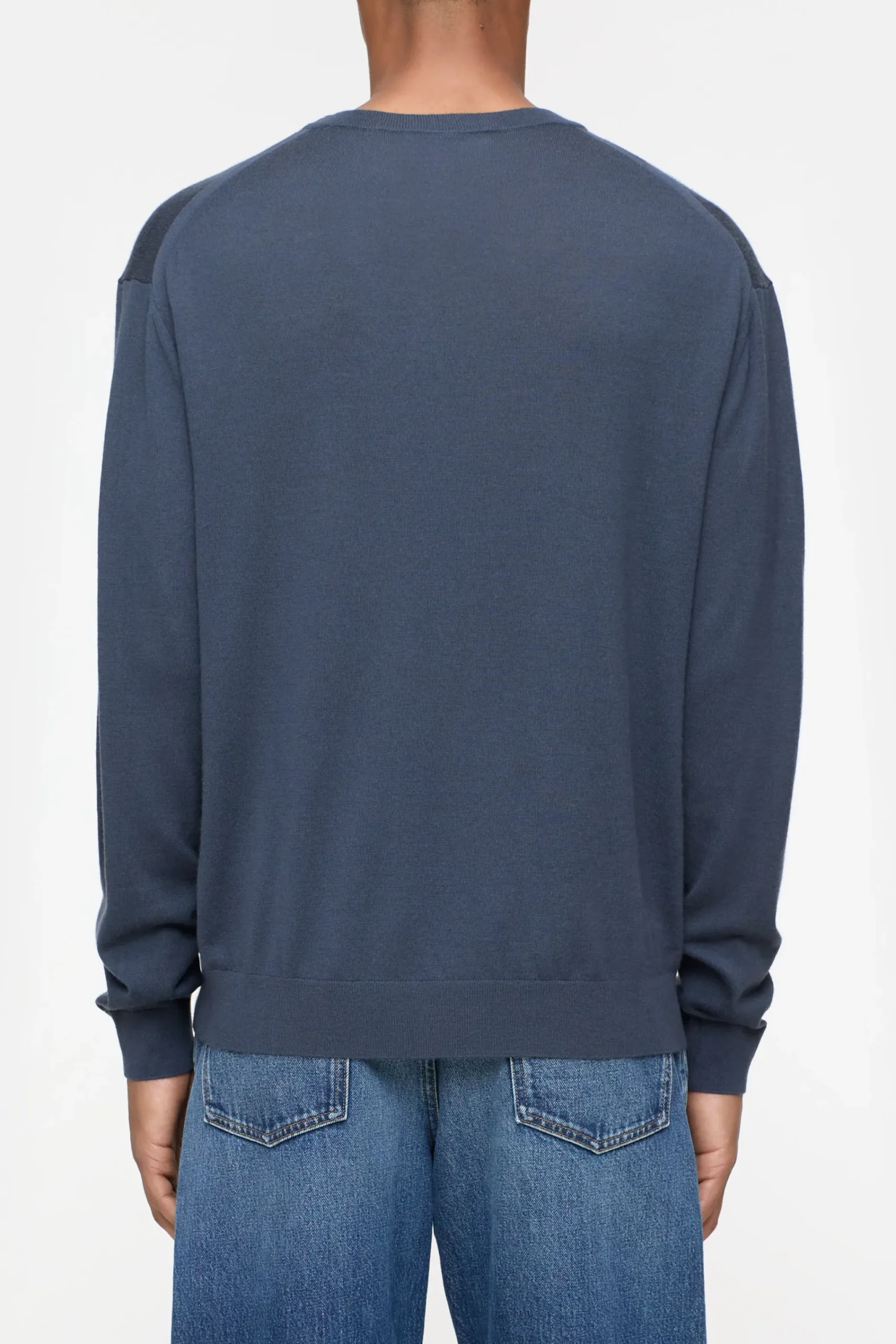 Closed Strick*Feinstrickpulllover aus Woll-Mix Smokeyblue