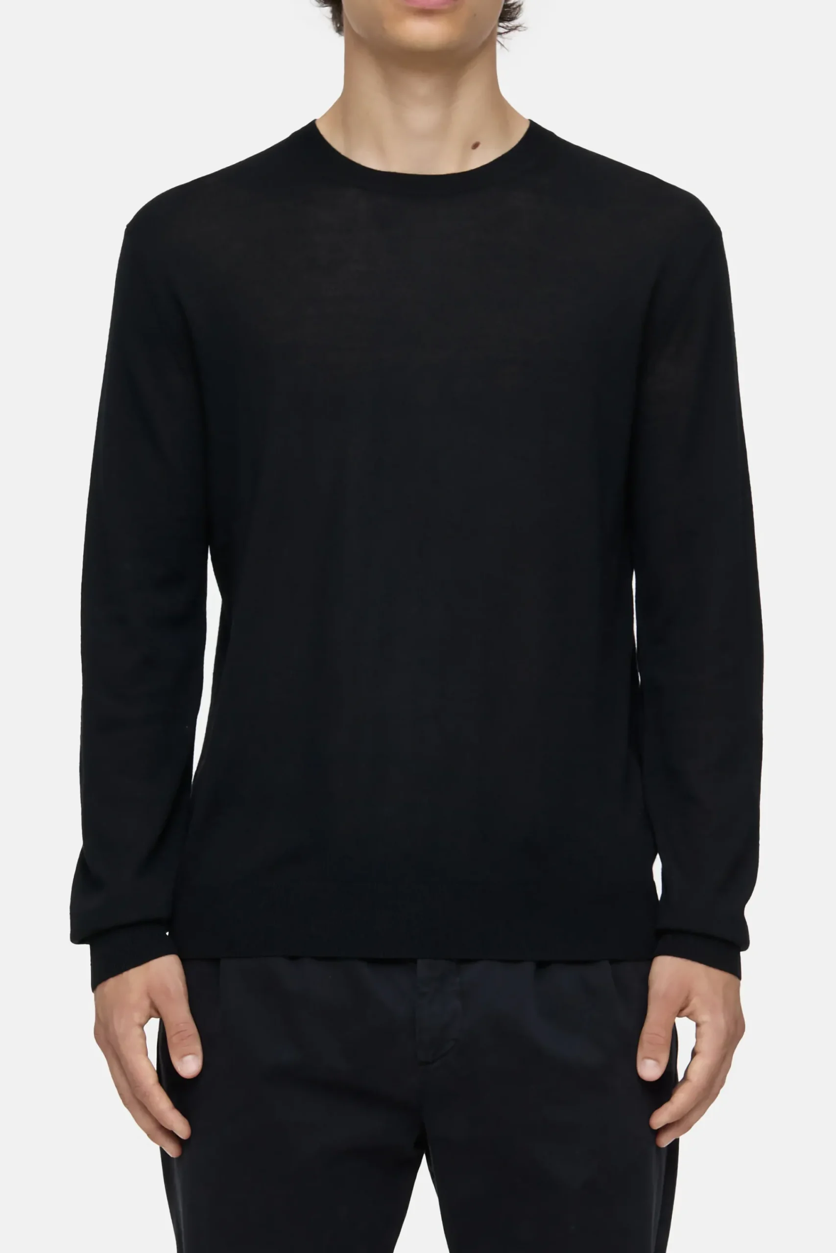 Closed Strick*Feinstrickpullover aus Bio-Wolle Black