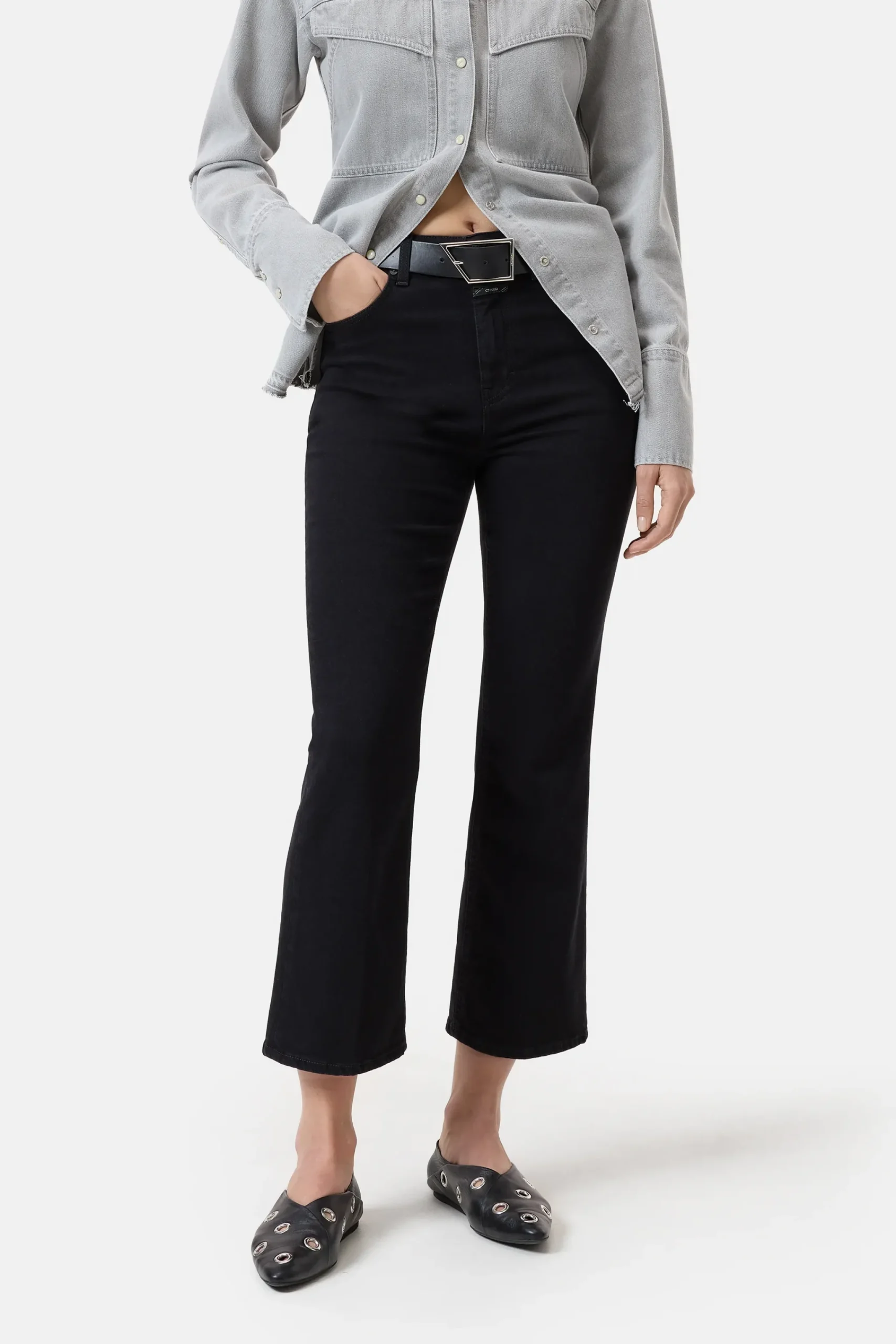 Closed Jeans | Skinny Fit*Flared Jeans - Style Name Hi-Sun Black