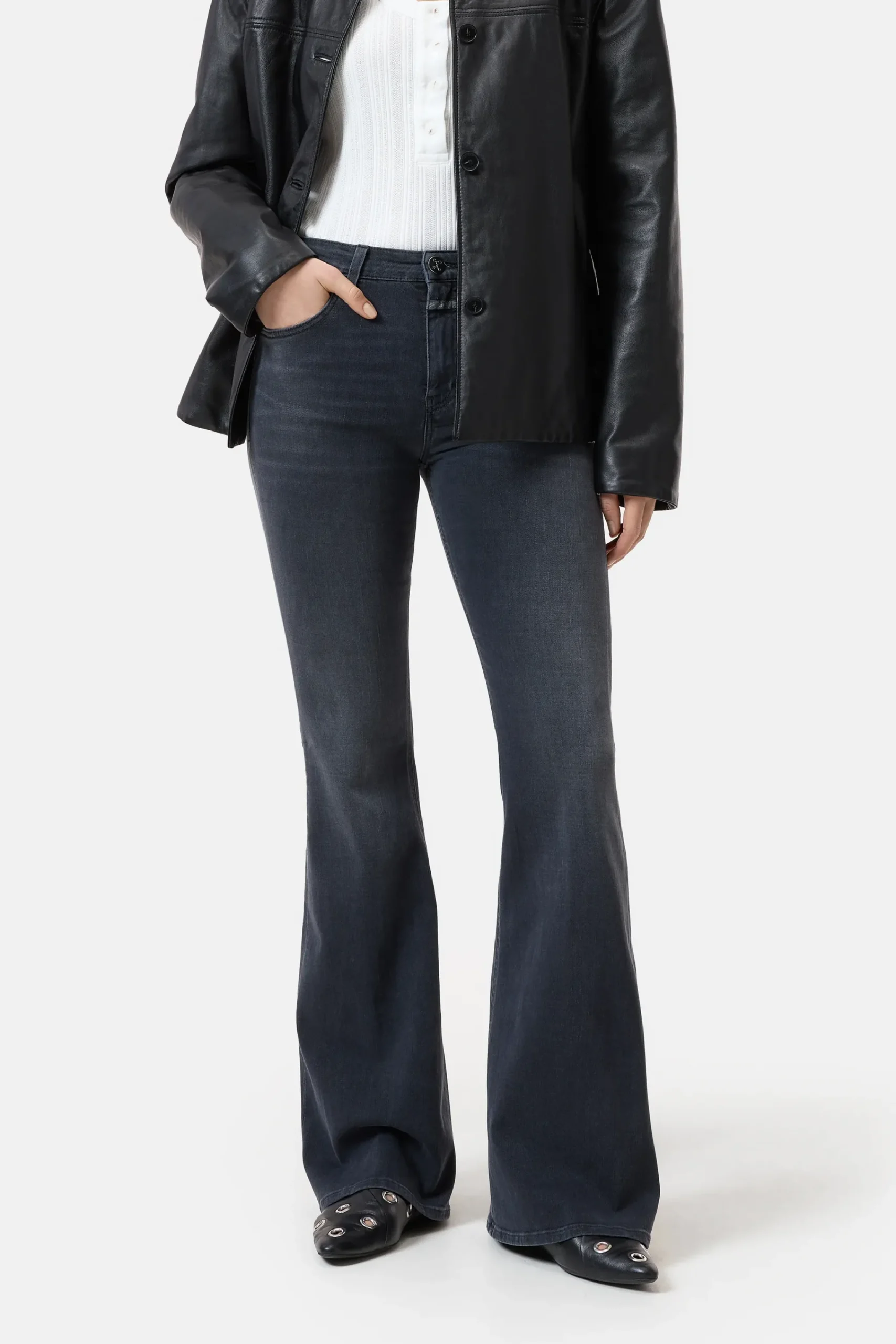 Closed Jeans | Skinny Fit*Flared Jeans - Style Name Rawlin Darkgrey