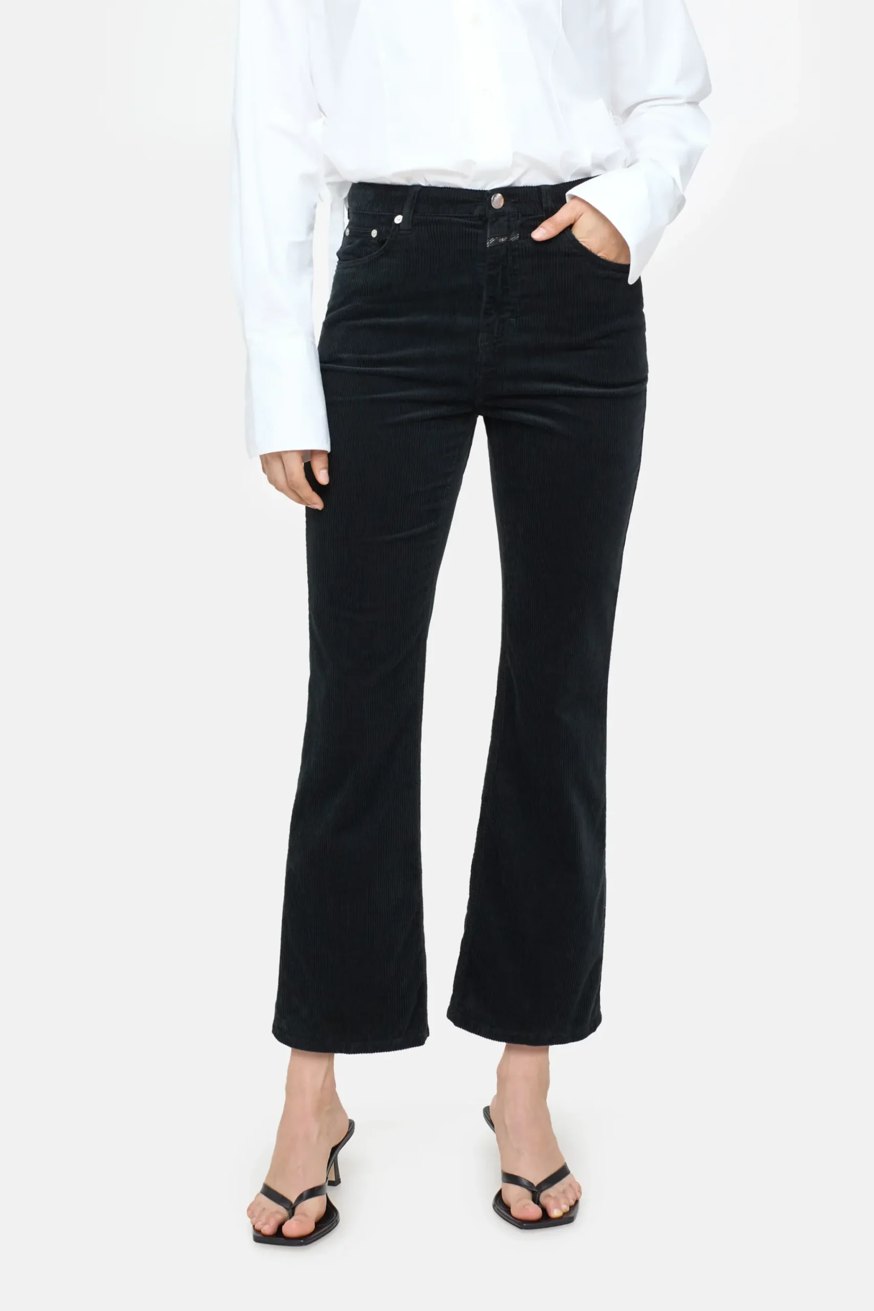 Closed Hosen*Flared Pants - Style Name Hi-Sun Black