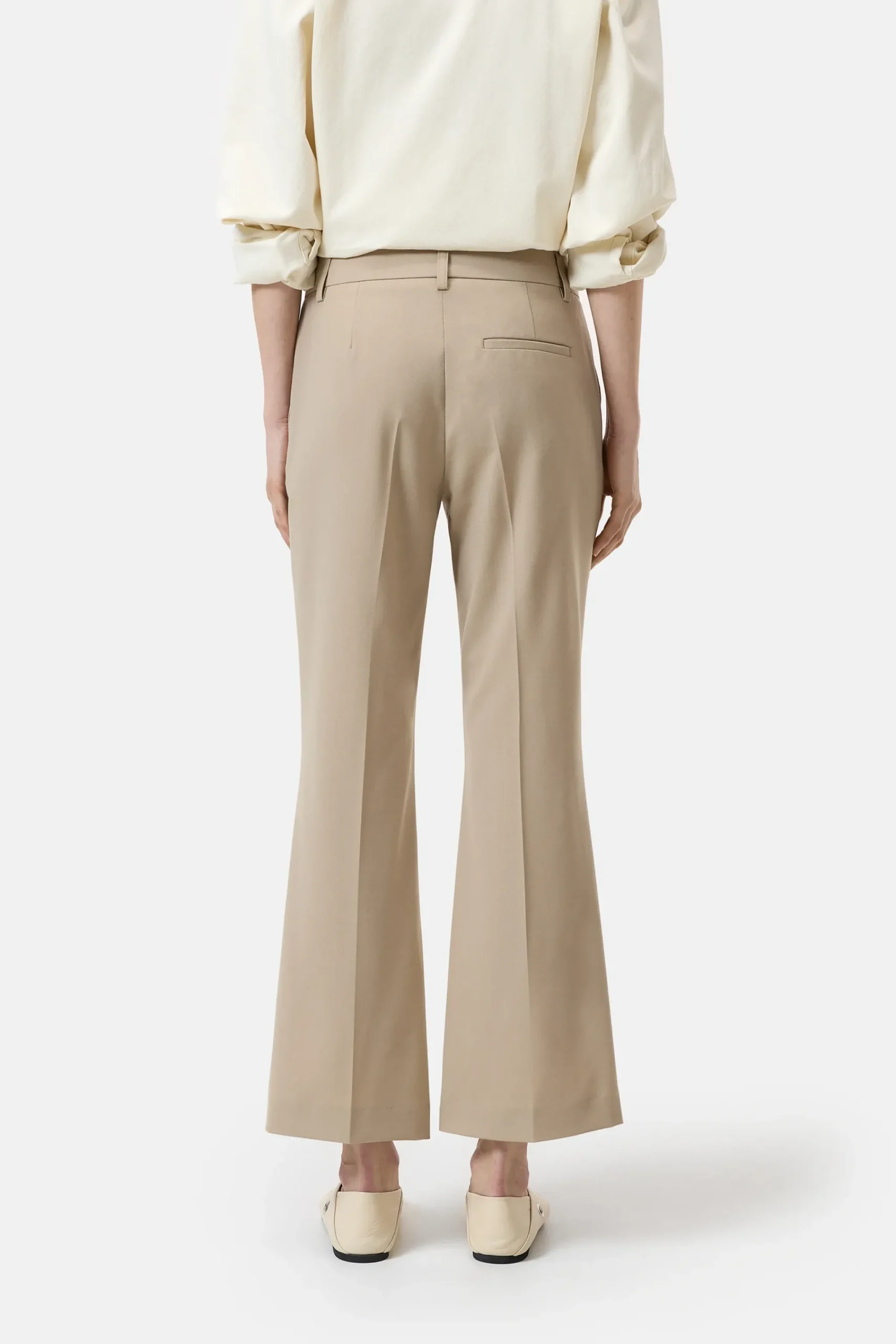 Closed Hosen*Flared Pants - Style Name Wharton Darkchinobeige