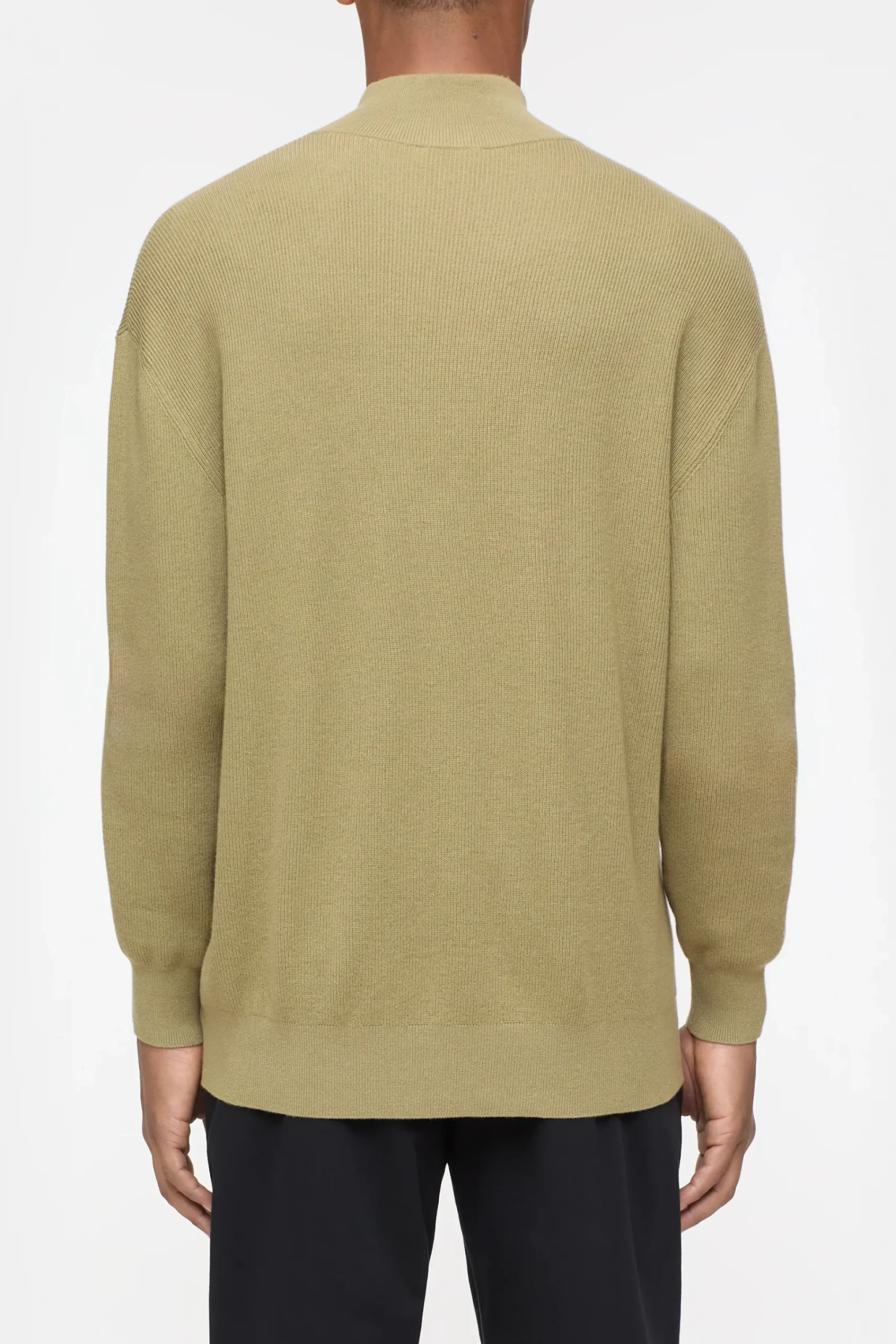 Closed Strick*Half-Zip-Pullover aus Baumwoll-Mix Herbalgreen