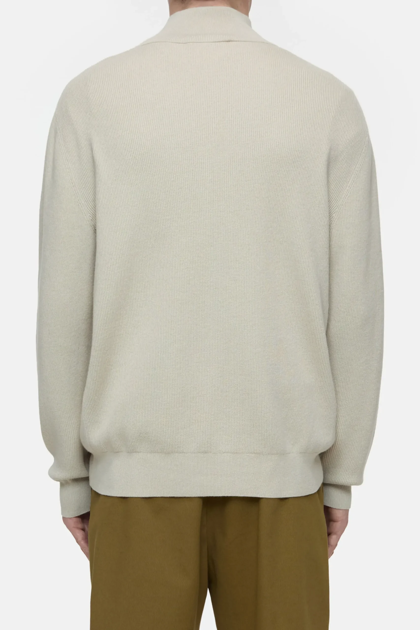 Closed Strick*Half-Zip-Pullover aus Baumwoll-Mix Tonkabeige