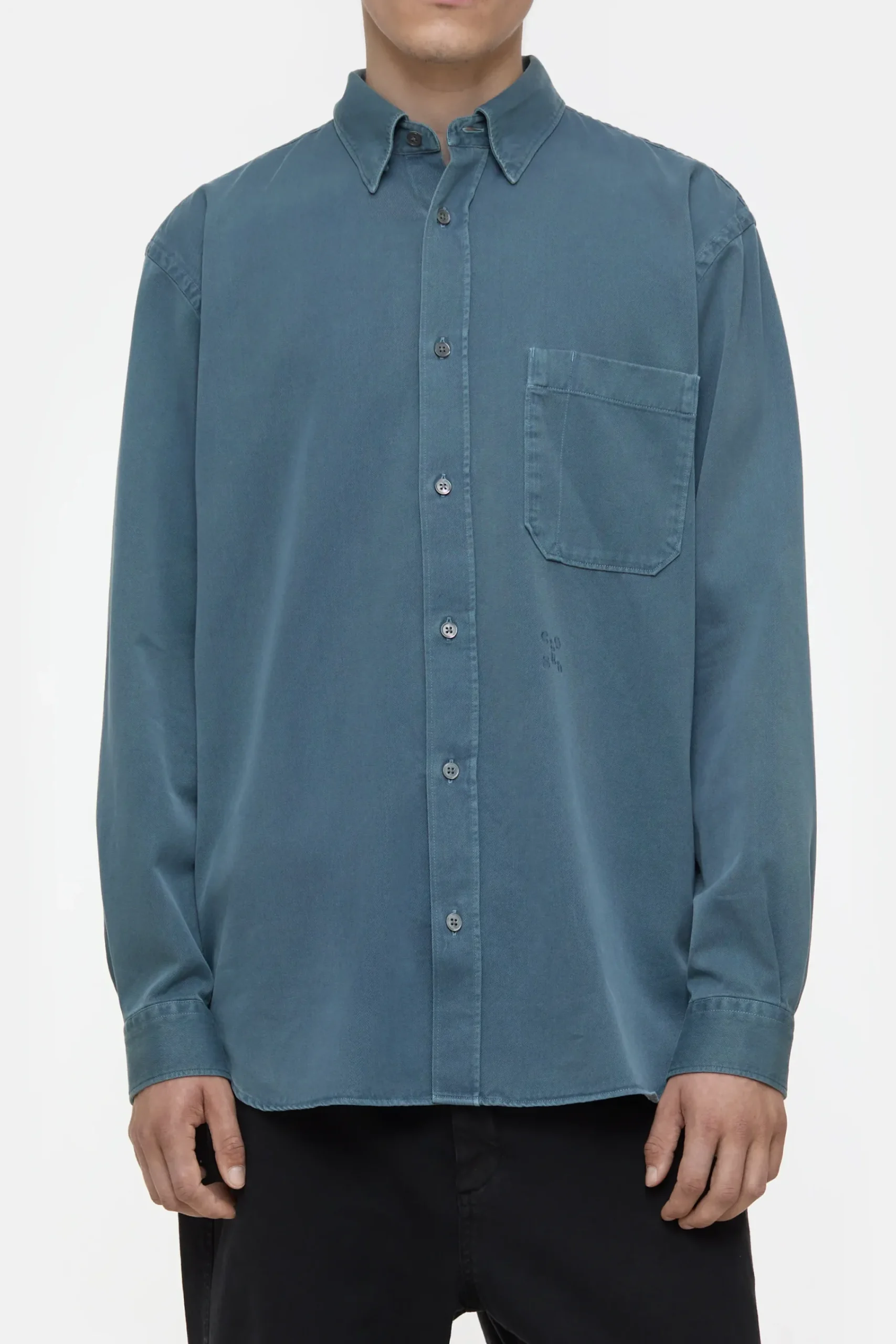 Closed Hemden*Hemd aus Baumwolle Graphiteblue