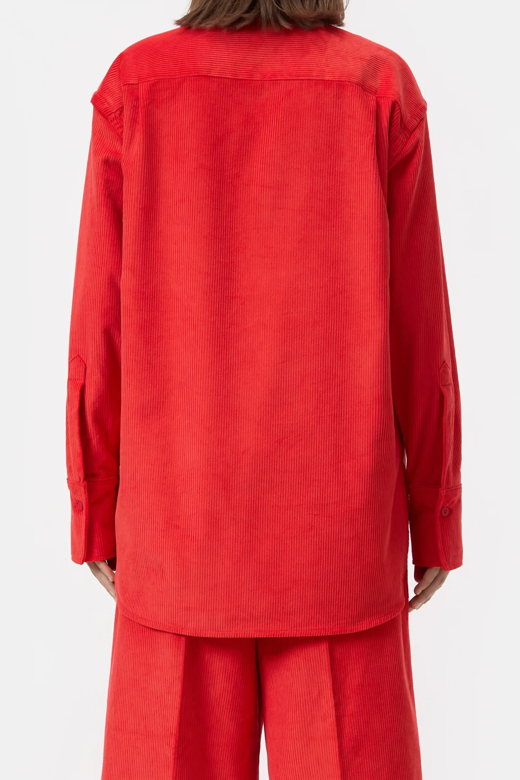 Closed Shirts & Blusen*Hemd aus Breitcord Hibiscusred