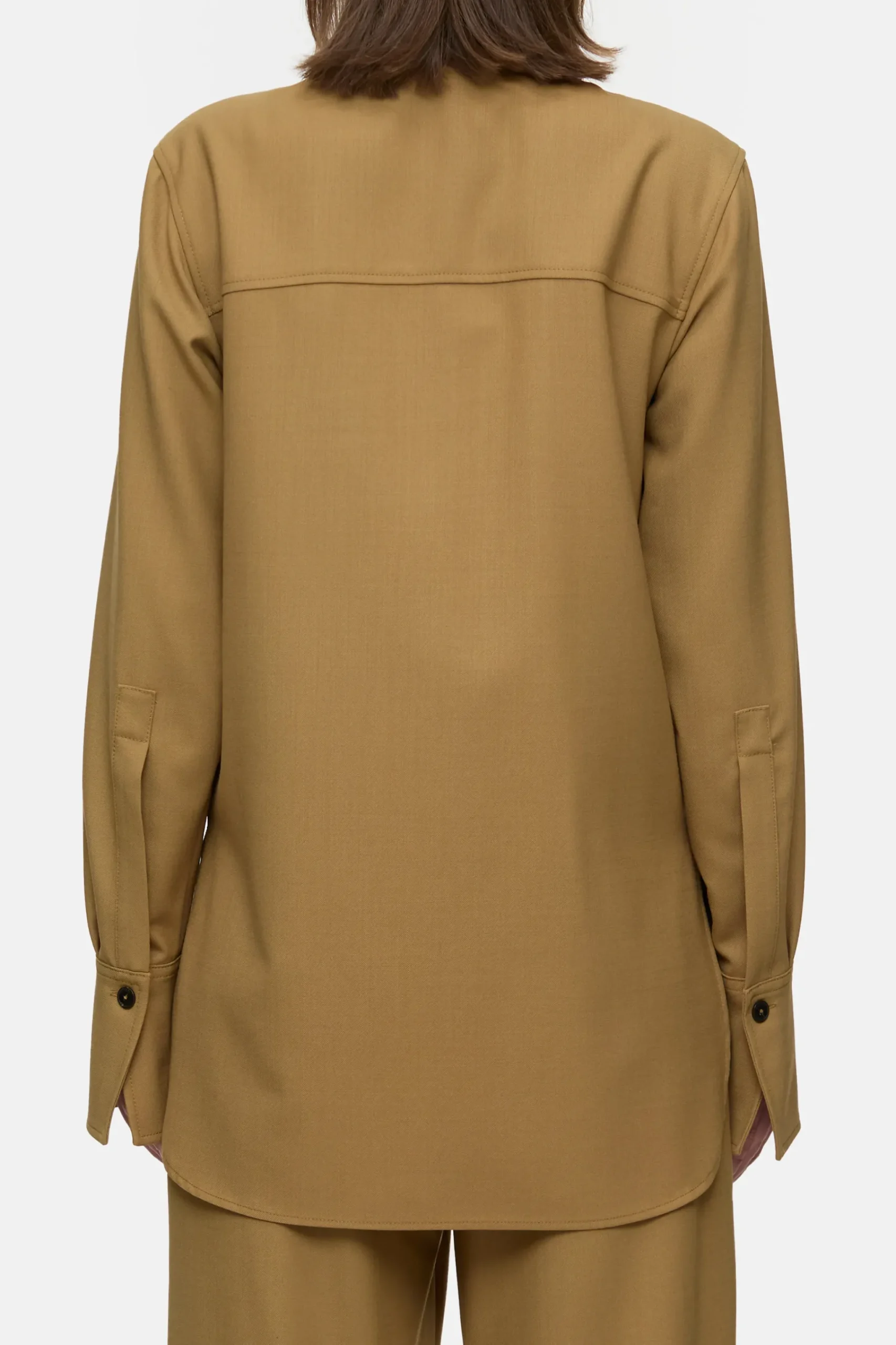 Closed Shirts & Blusen*Hemd aus Schurwoll-Mix Tullamorebrown