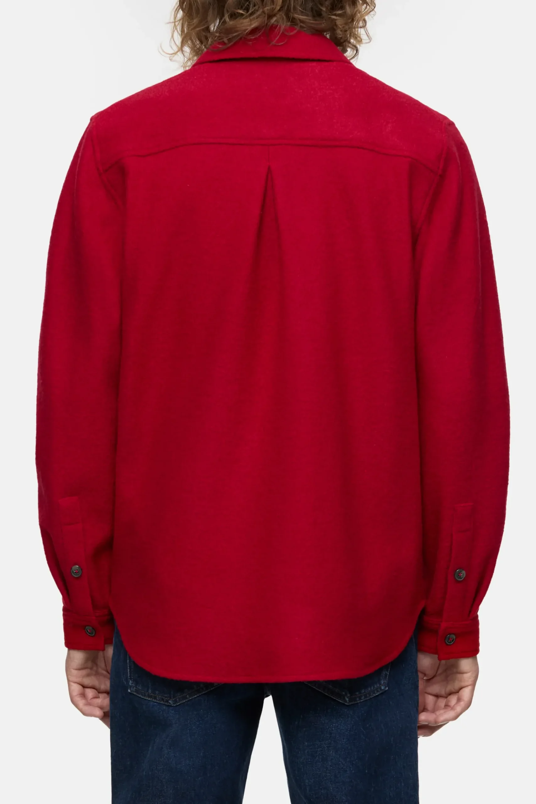 Closed Hemden*Hemd aus Wolle Chilipepperred