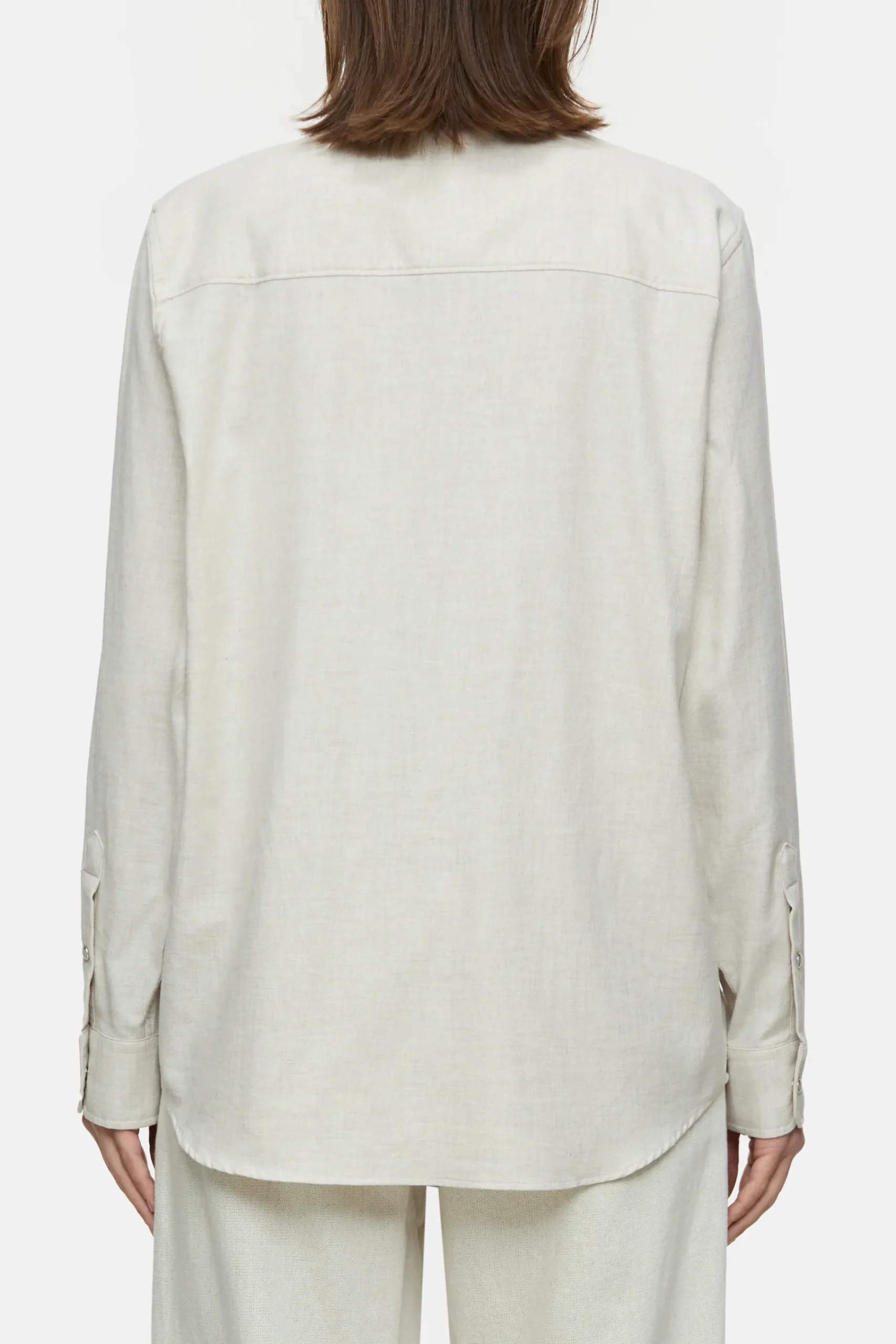 Closed Shirts & Blusen*Hemdbluse aus Baumwoll-Twill Pearlbeige