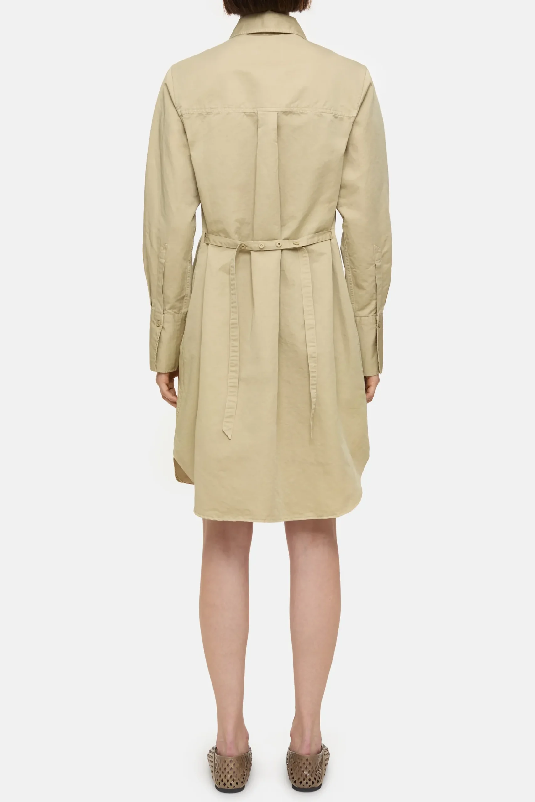 Closed Kleider*Kleid aus Baumwoll-Leinen-Mix Warmsand