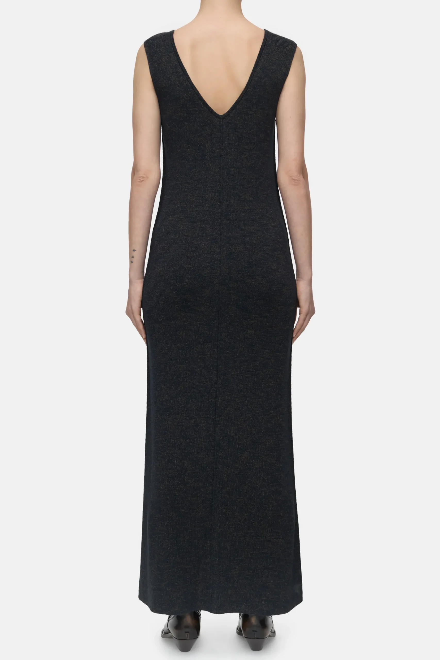 Closed Kleider*Kleid aus Rippstrick Smokeyblue