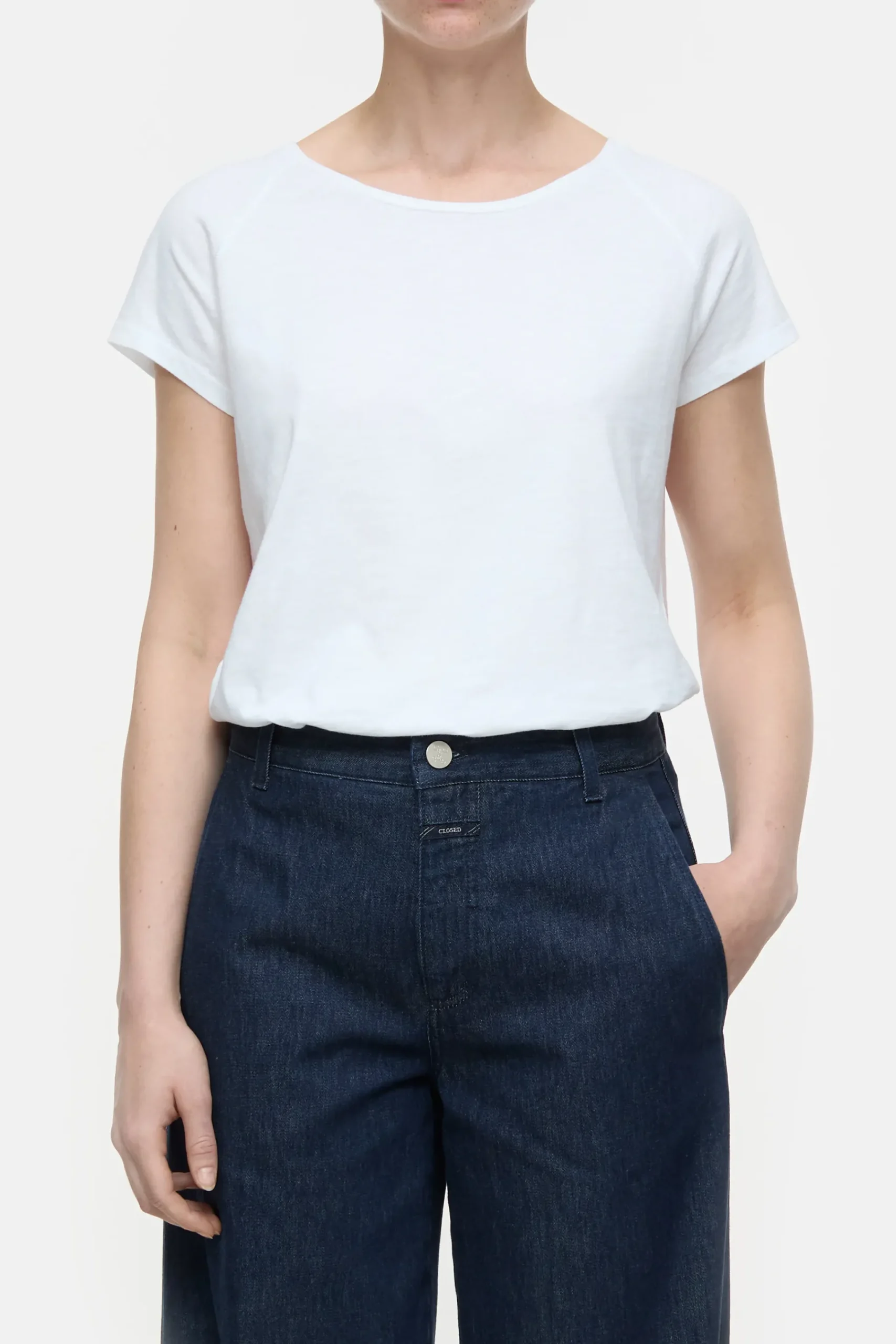 Closed T-shirts*Kurzarmshirt aus Baumwolle White