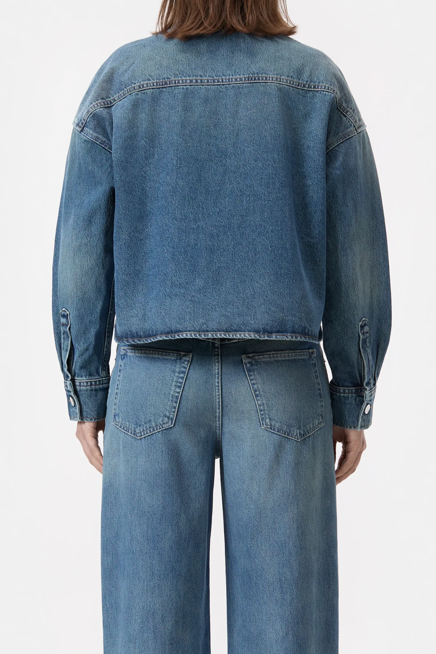 Closed Shirts & Blusen*Kurzes Jeanshemd Midblue