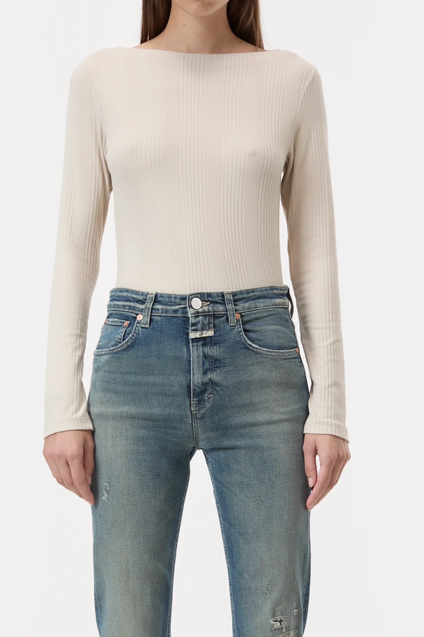 Closed T-shirts*Langarmshirt Pearlbeige