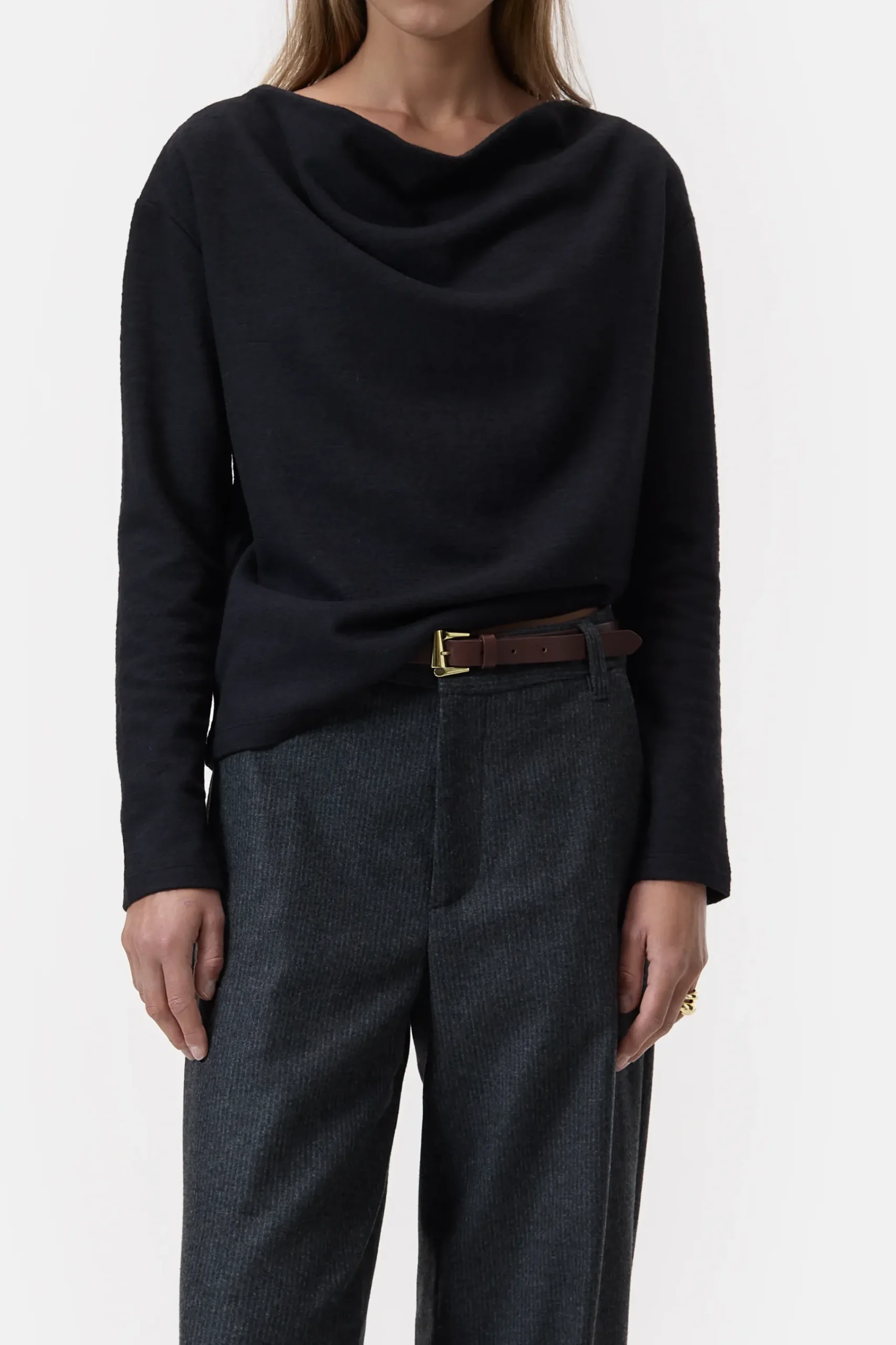 Closed T-shirts*Langarmshirt Black