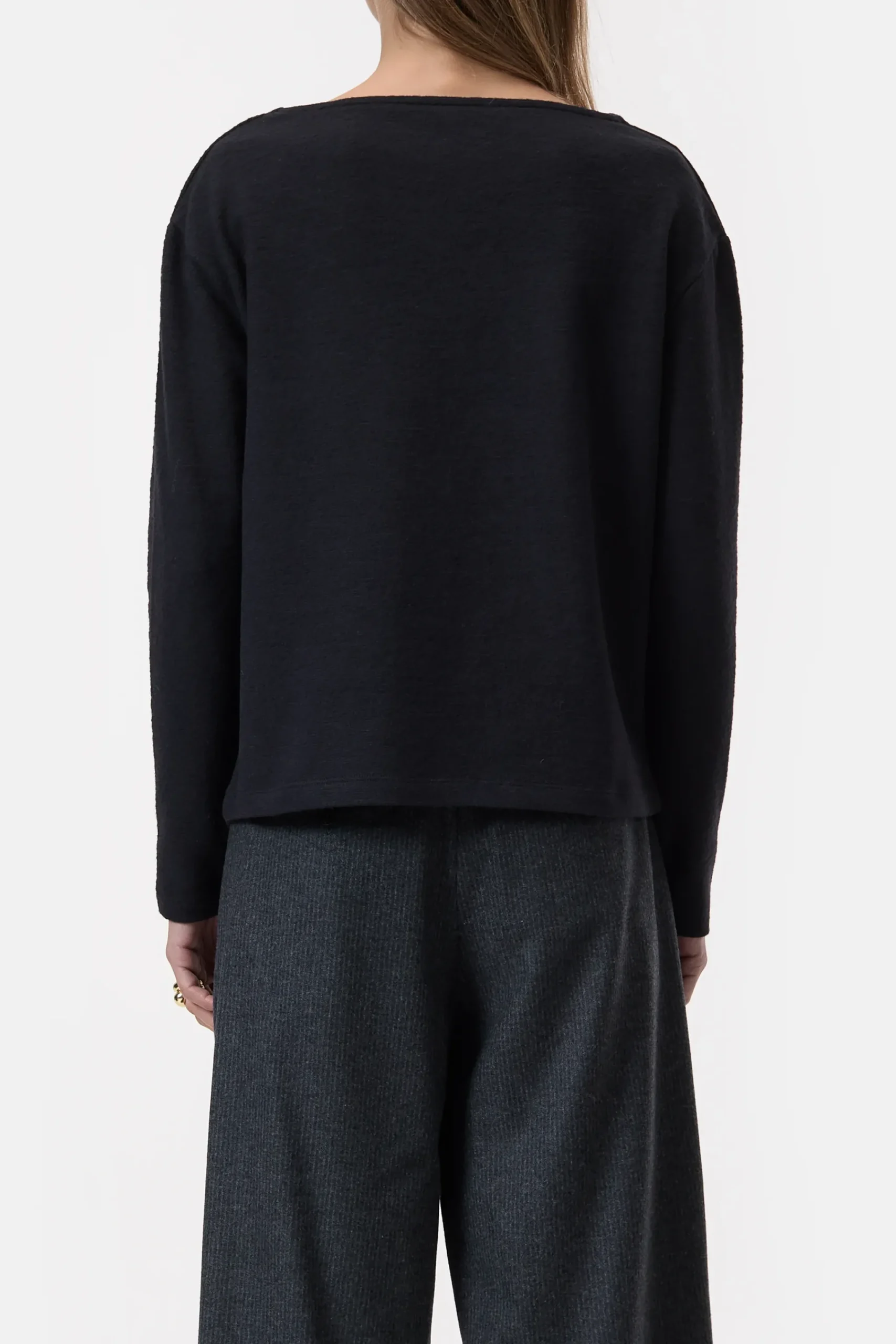 Closed T-shirts*Langarmshirt Black