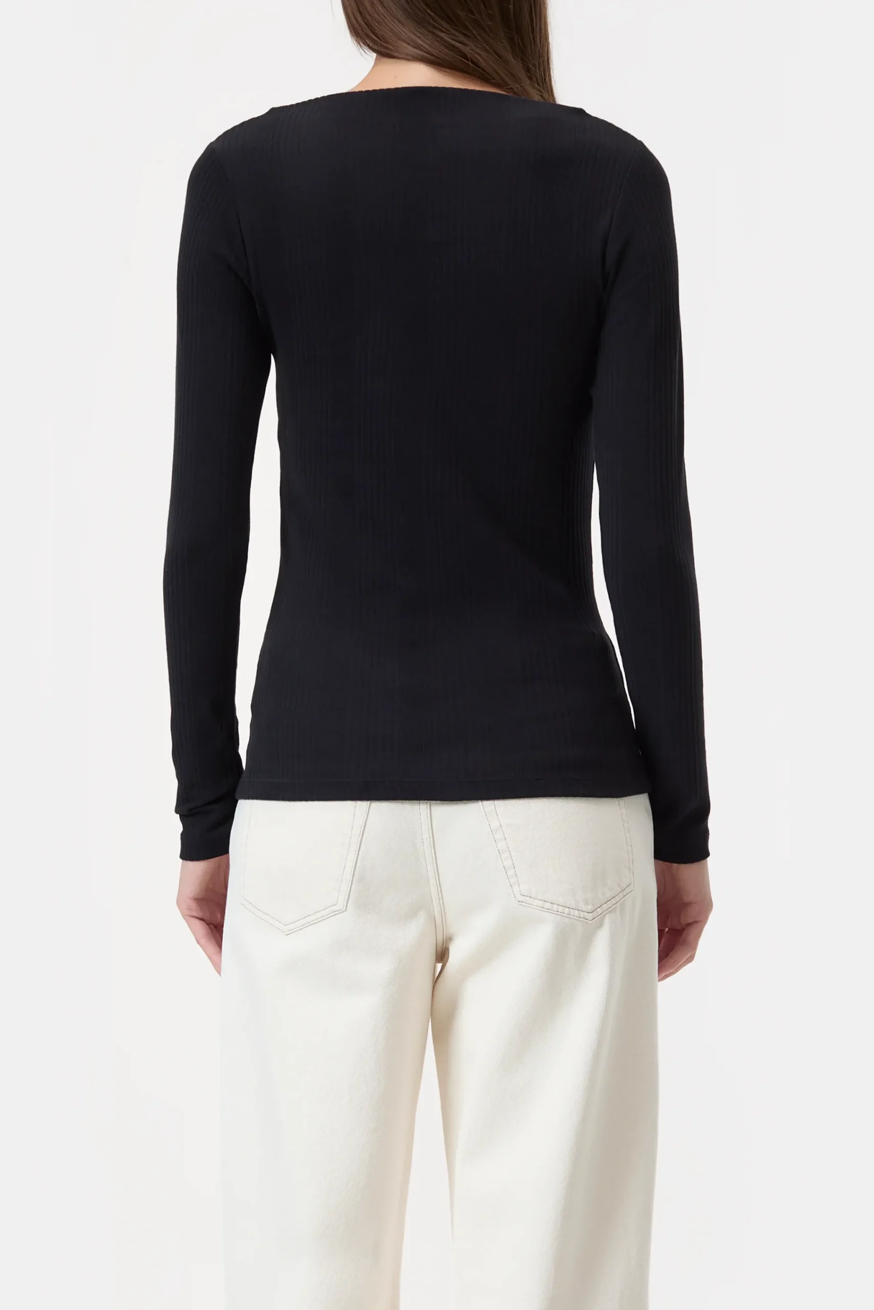Closed T-shirts*Langarmshirt aus Baumwolle Black