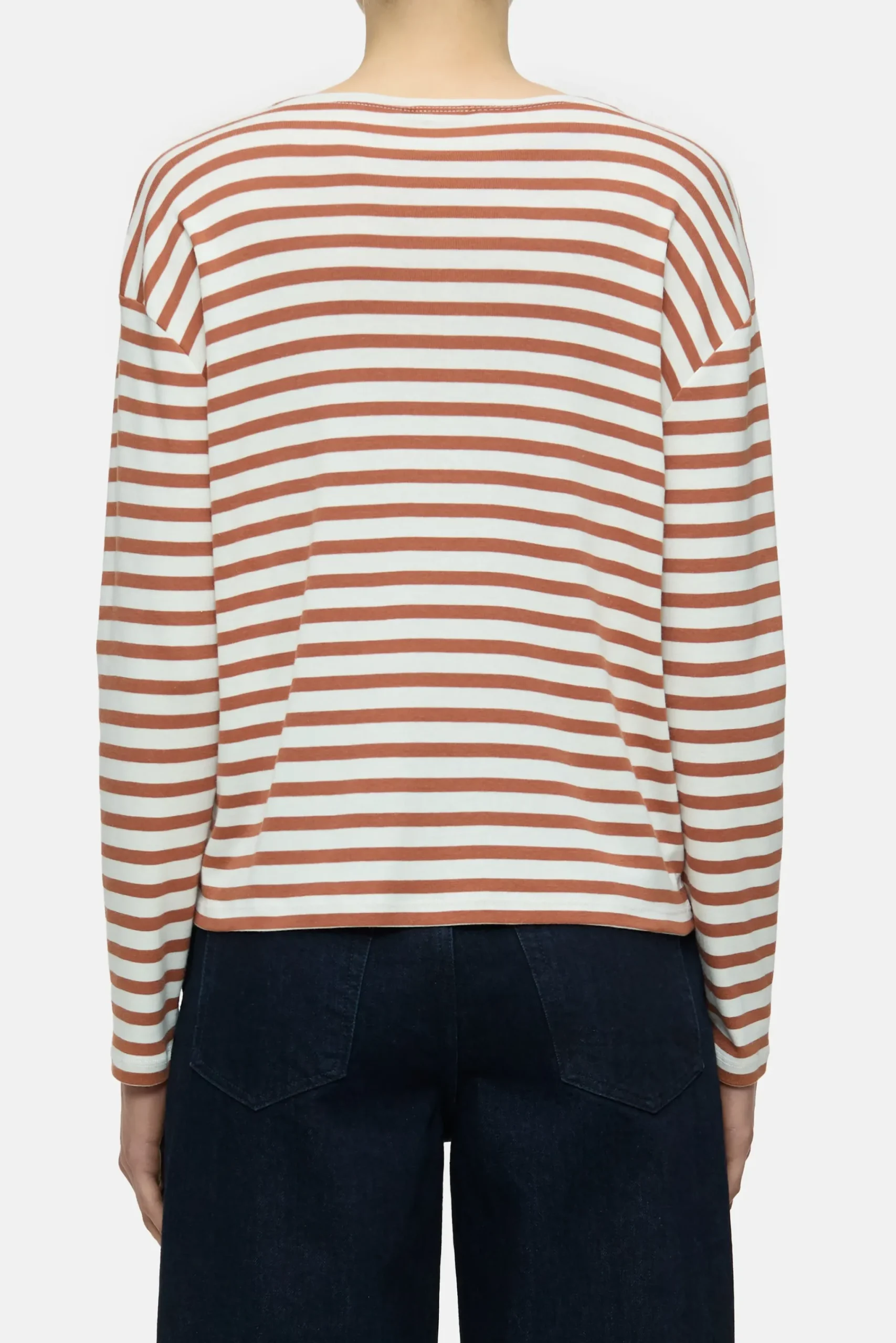 Closed T-shirts*Langarmshirt aus Baumwoll-Mix Ferrobrown