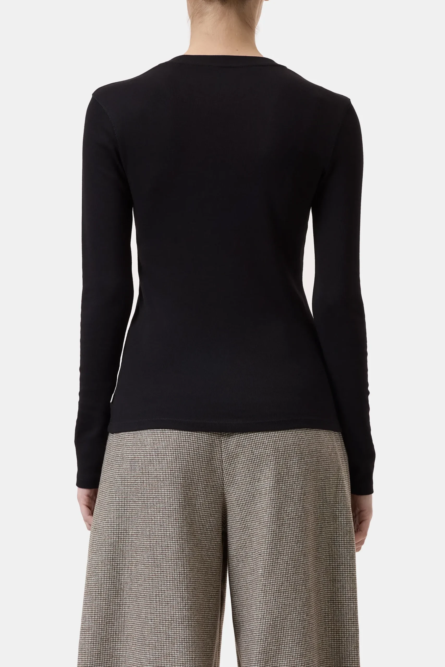 Closed T-shirts*Langarmshirt aus Baumwoll-Mix Black