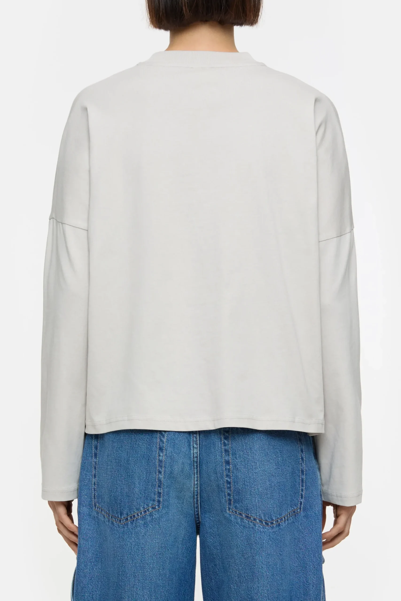 Closed T-shirts*Langarmshirt aus Bio-Baumwolle Softgrey