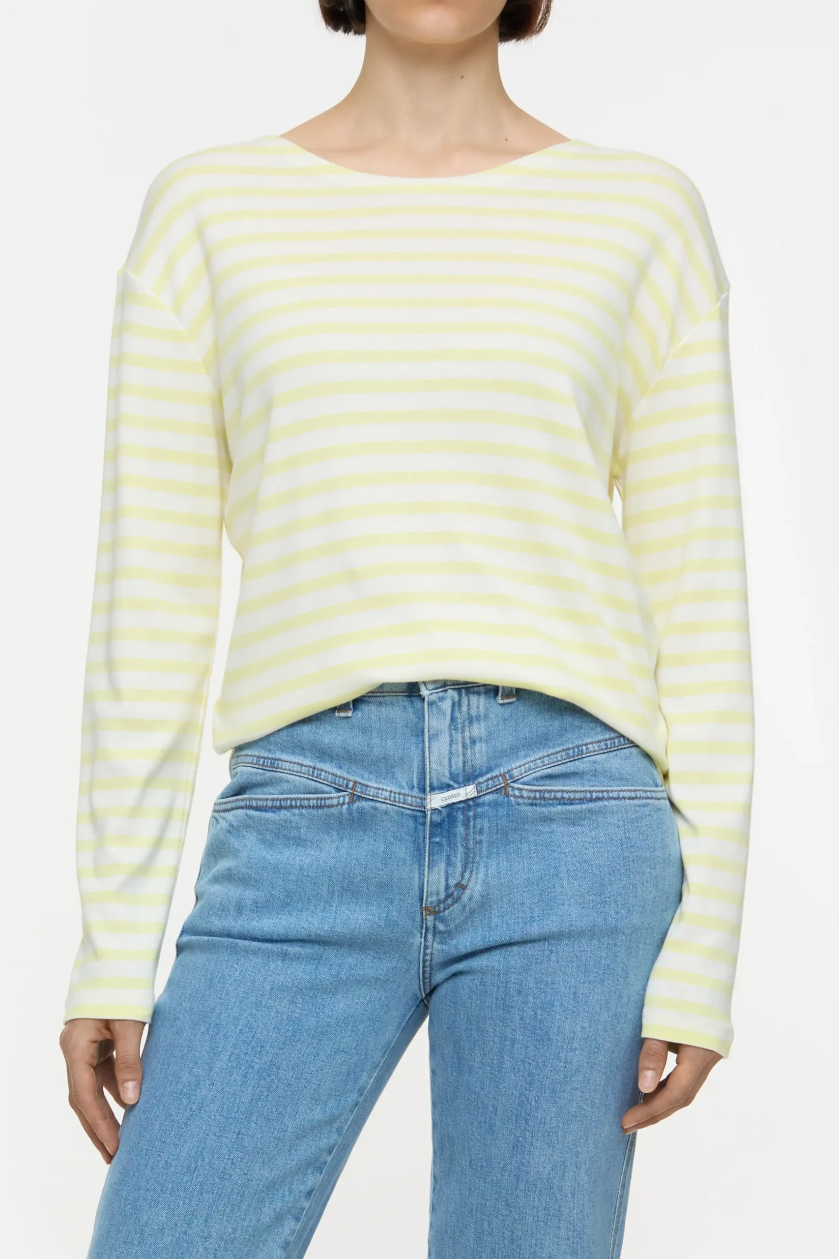 Closed T-shirts*Langarmshirt aus Bio-Baumwoll-Mix Lemonyellow