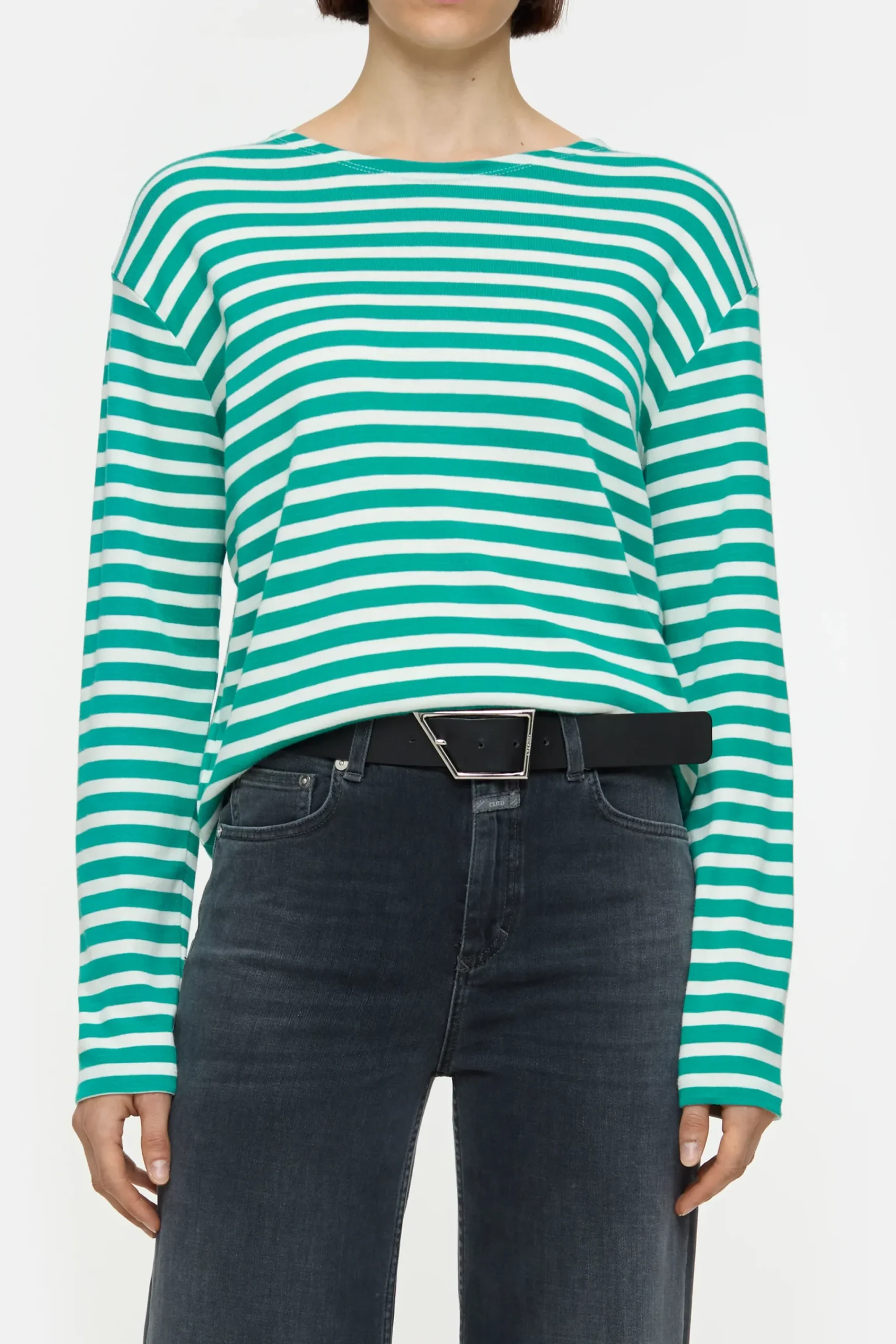 Closed T-shirts*Langarmshirt aus Bio-Baumwoll-Mix Meadowgreen