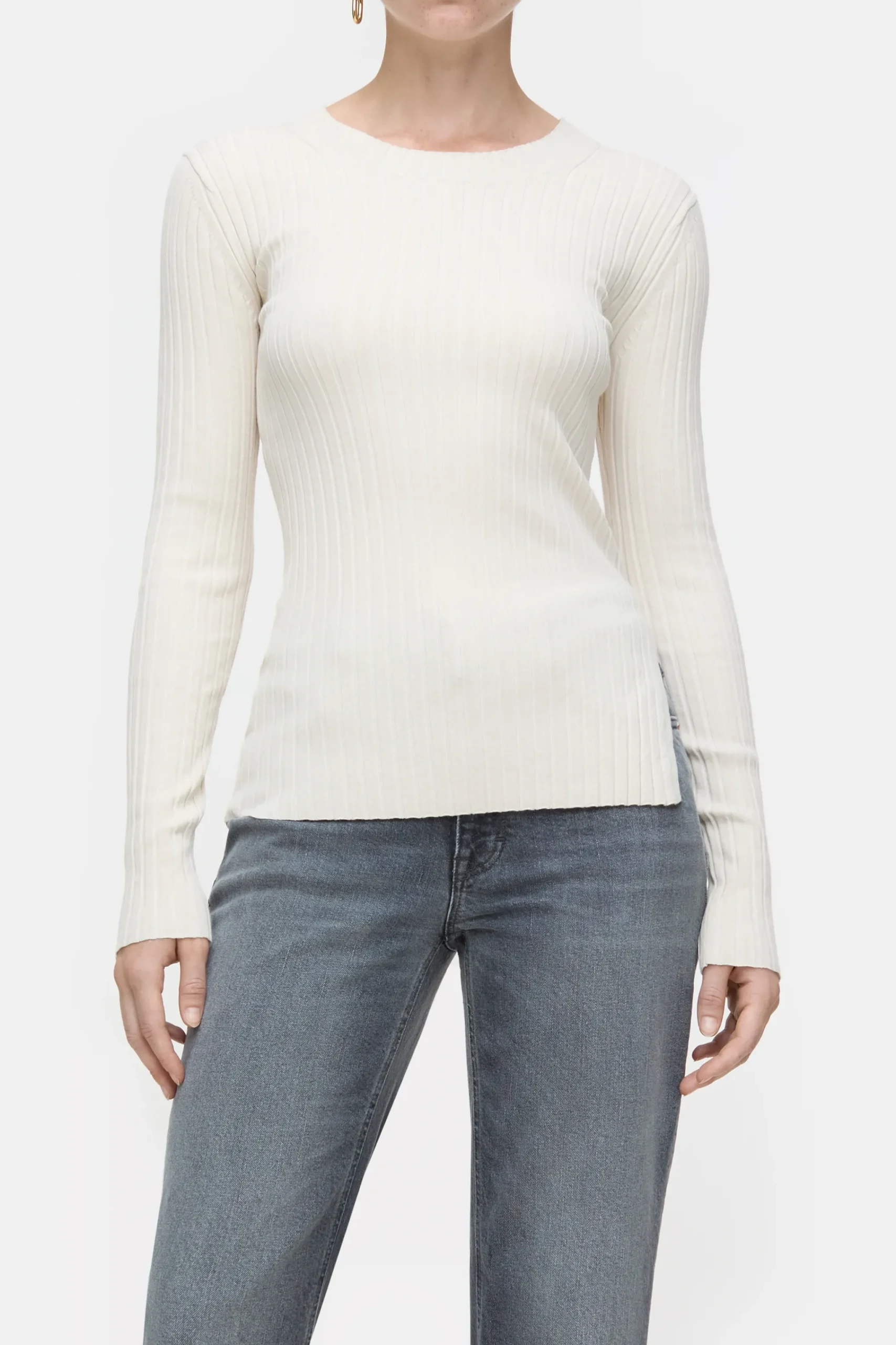 Closed Strick*Langarmshirt aus Feinstrick Rawsilk