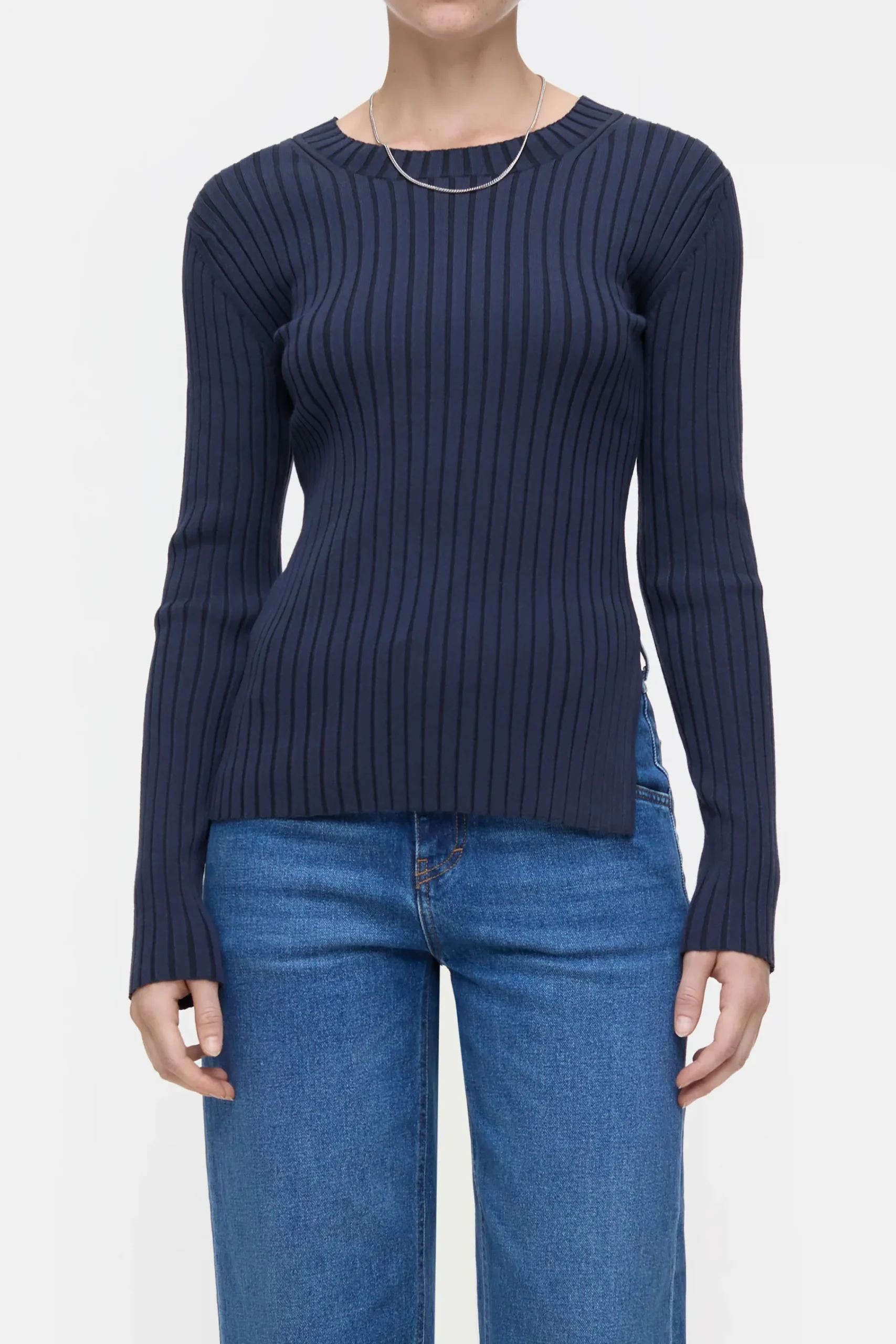 Closed Strick*Langarmshirt aus Feinstrick Darknight