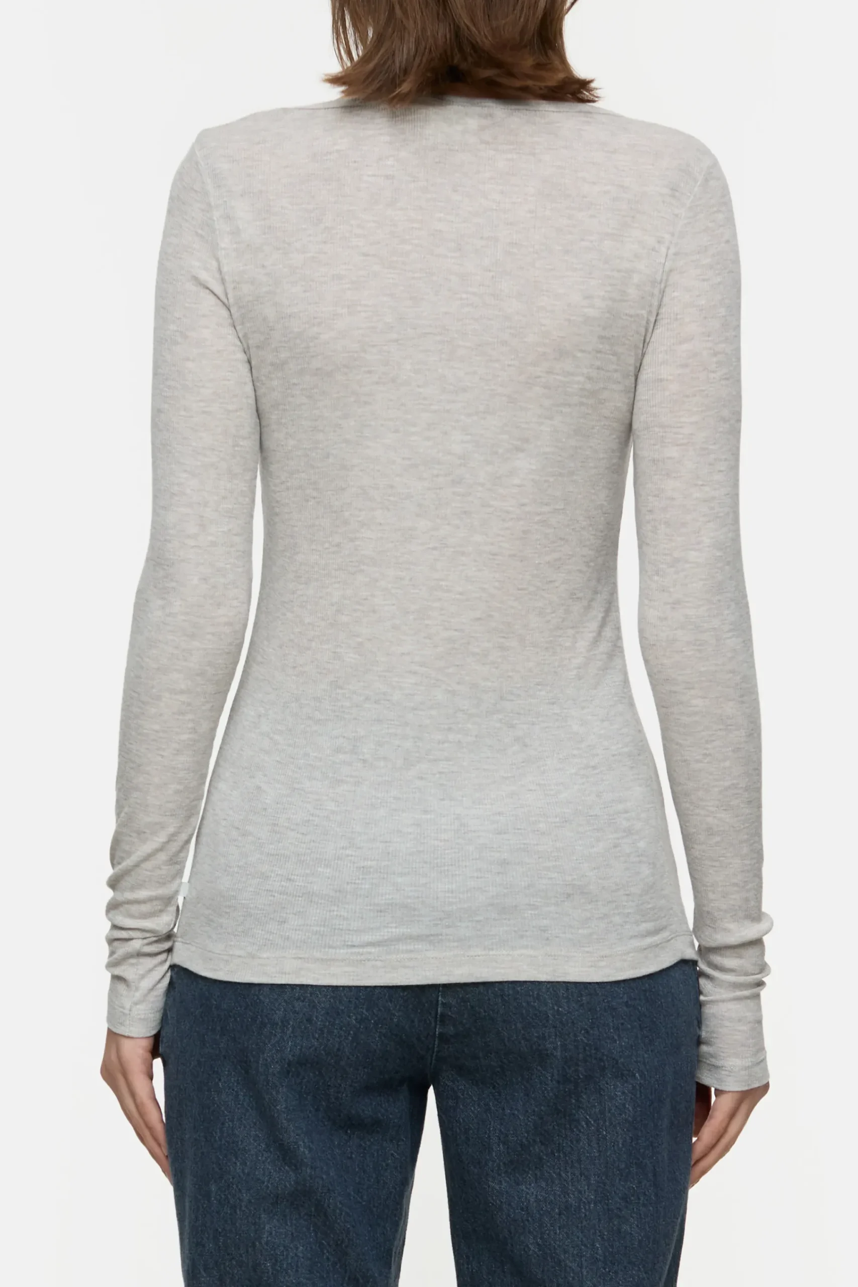 Closed T-shirts*Langarmshirt aus Kaschmir-Mix Pearlbeige