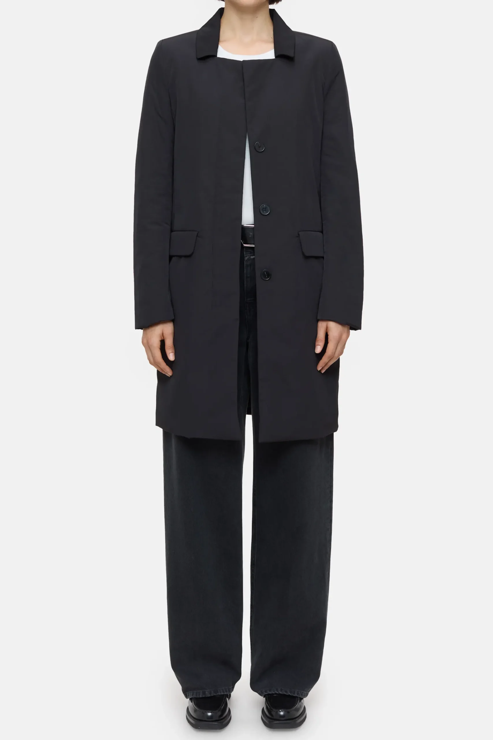 Closed Jacken & Mäntel*Mantel - Style Name Pori Black