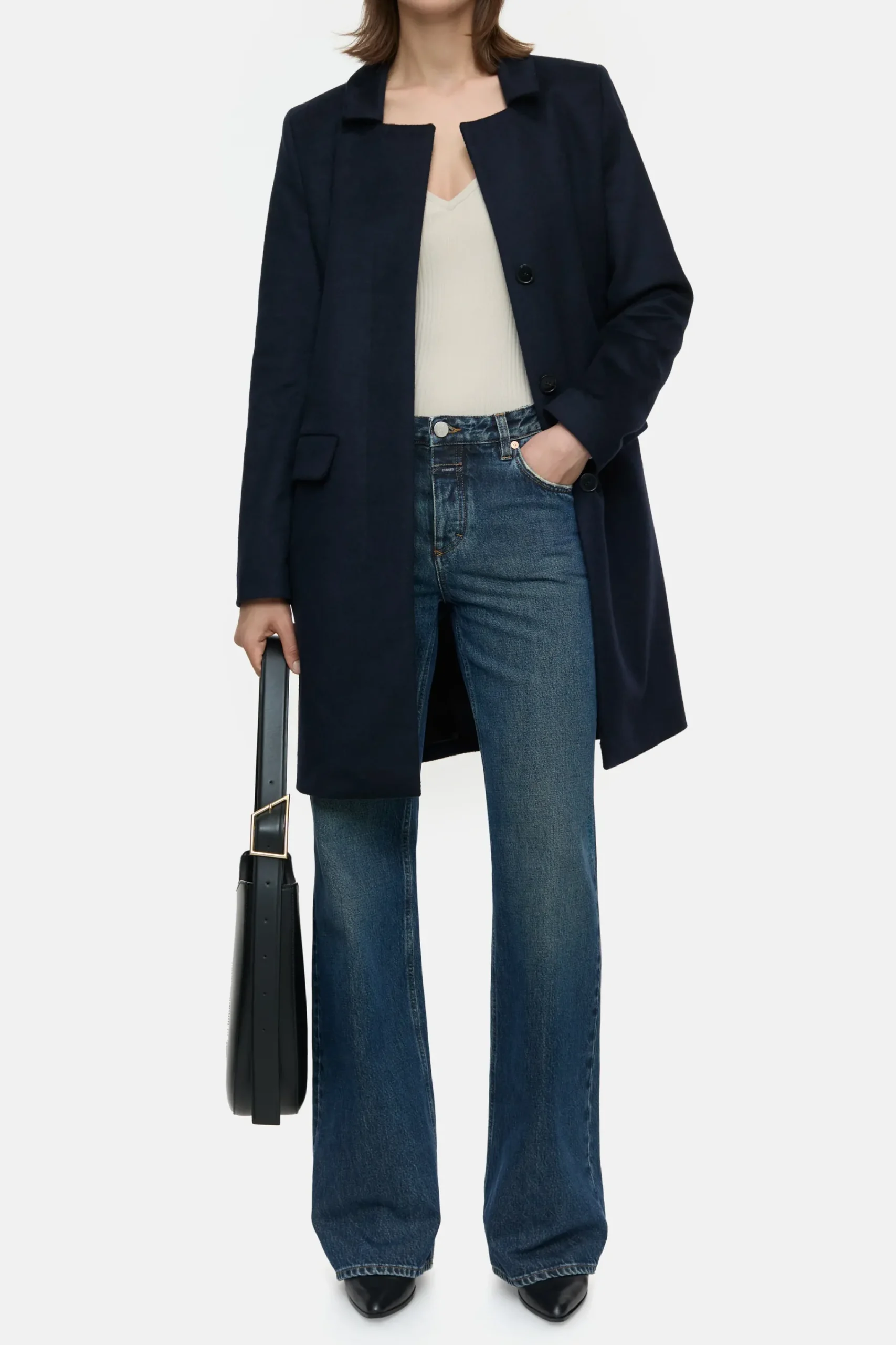 Closed Jacken & Mäntel*Mantel aus Woll-Kaschmir-Mix Darknight