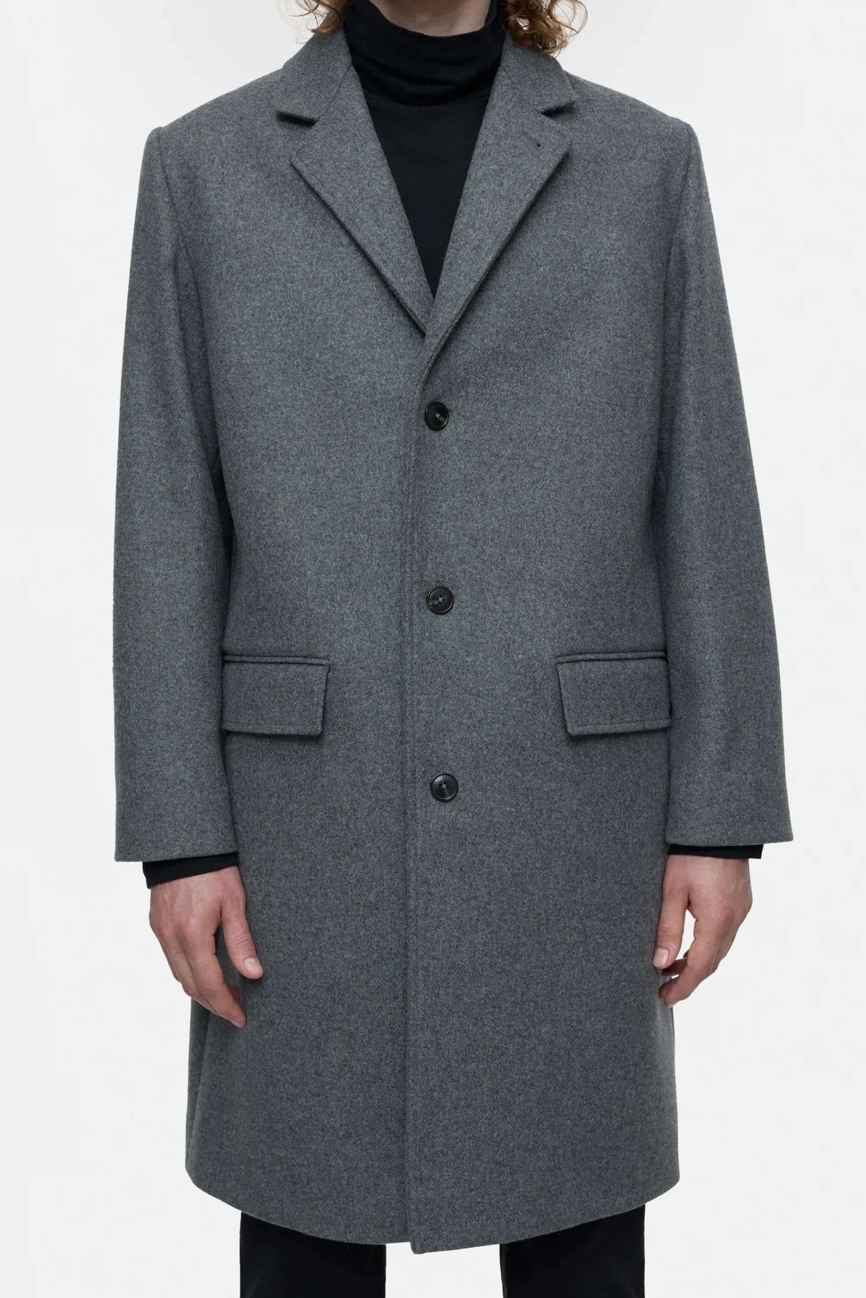 Closed Jacken & Mäntel*Mantel aus Woll-Mix Darkgreymelange