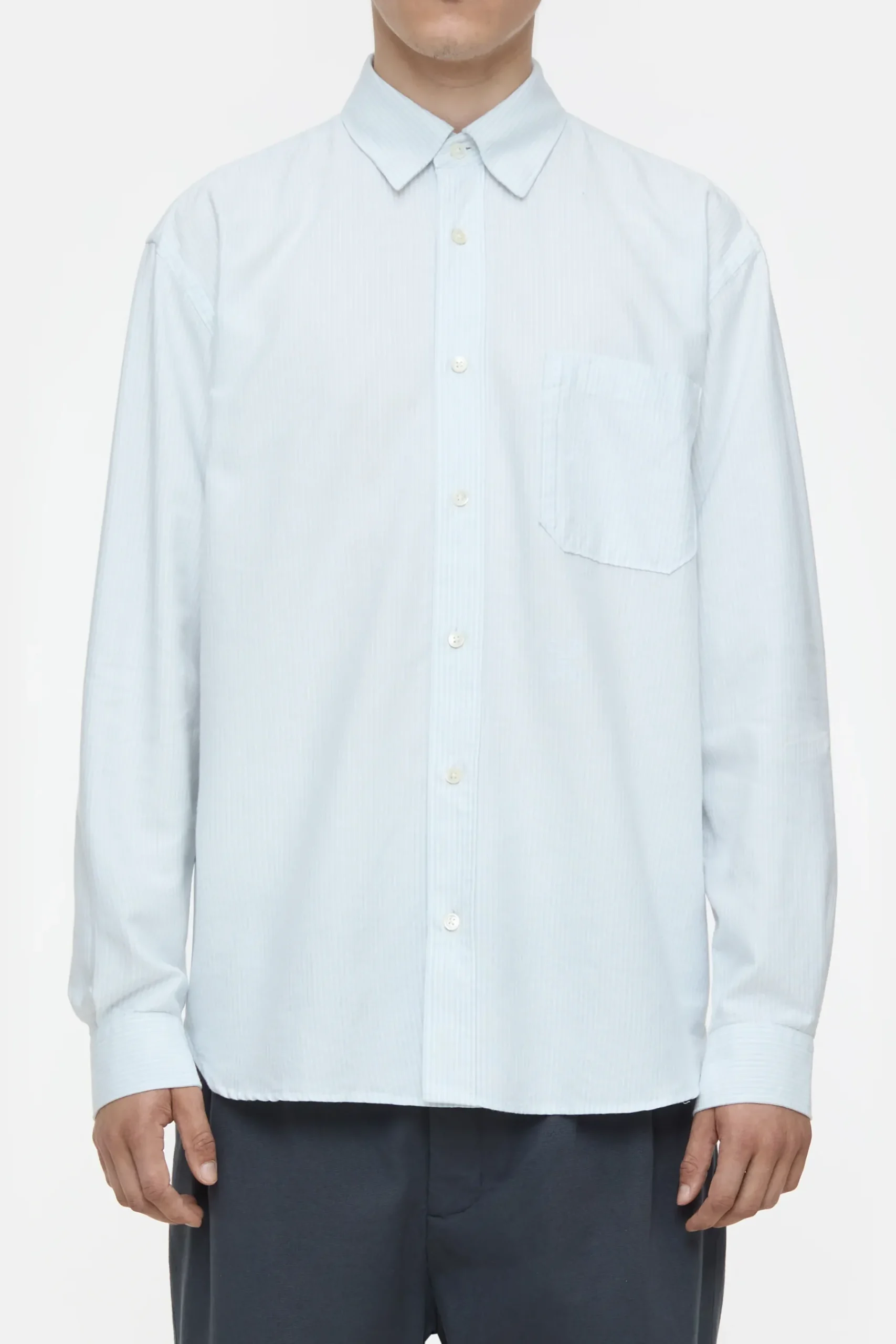 Closed Hemden*Oxford-Hemd mit Streifen Lightskyblue