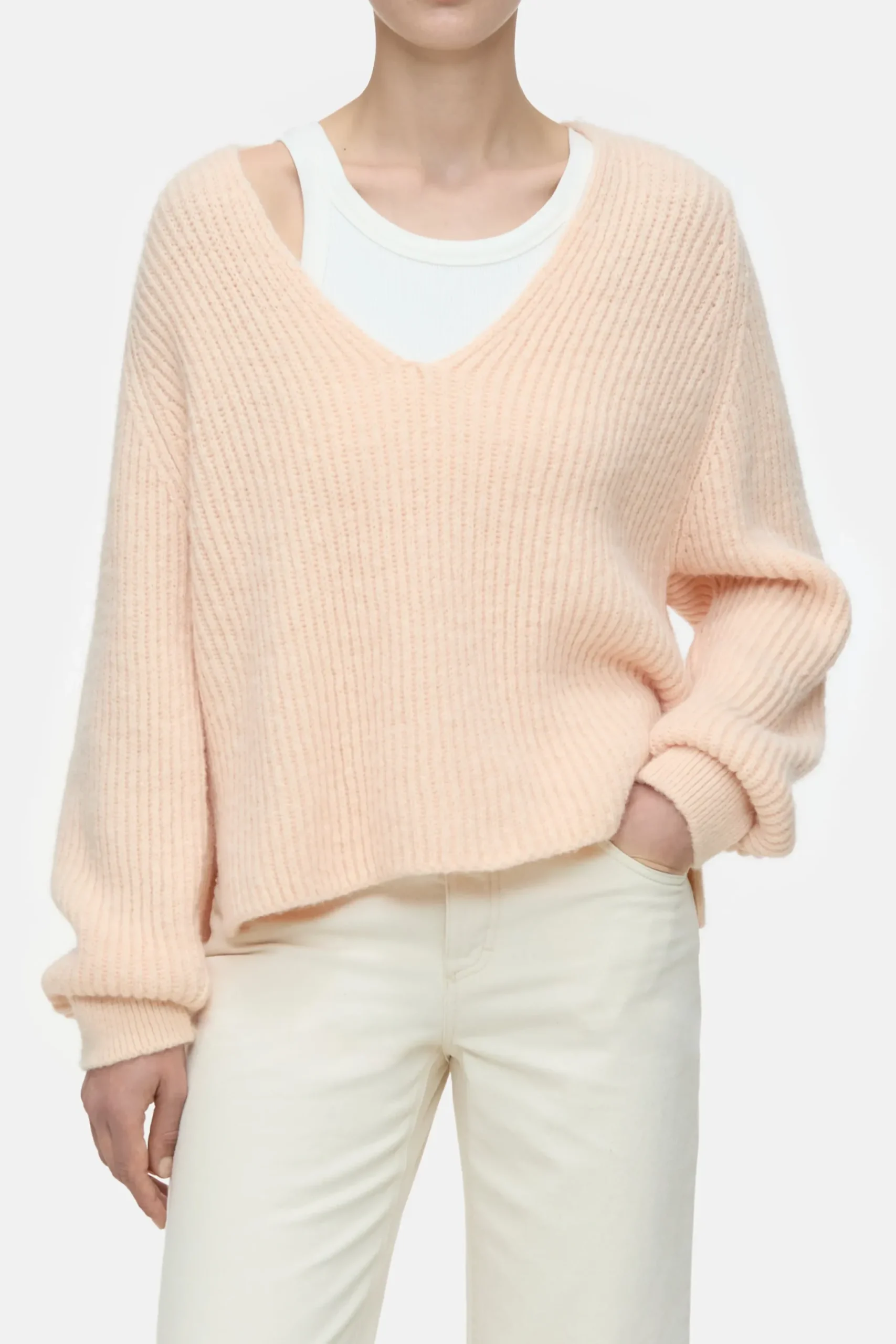 Closed Strick*Pullover aus Alpaka-Mix Albicocca