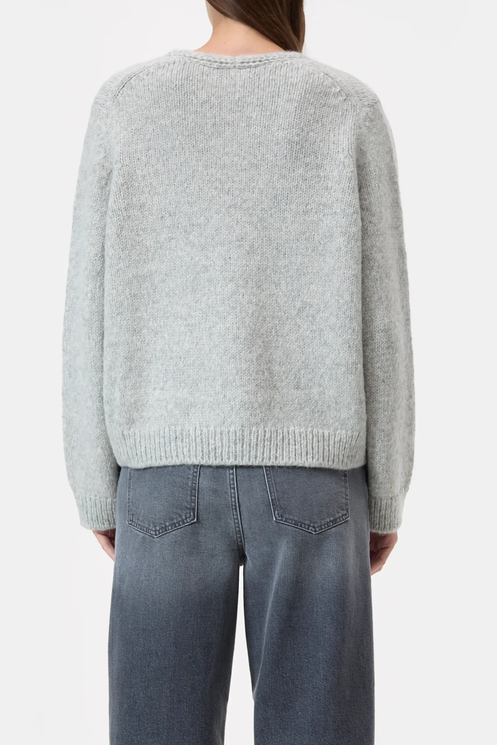 Closed Strick*Pullover aus Alpaka-Mix Lightgreymelange