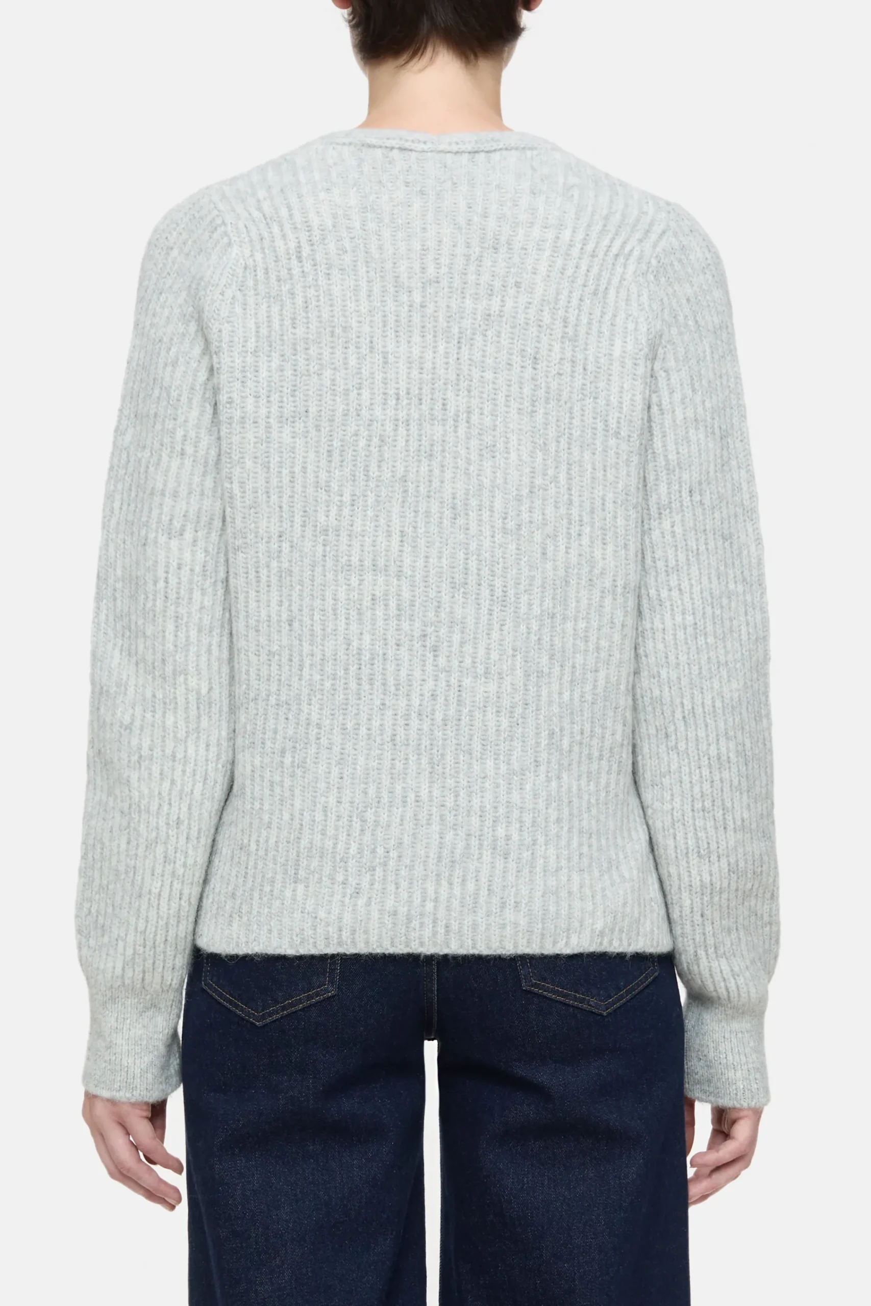 Closed Strick*Pullover aus Alpaka-Mix Lightgreymelange